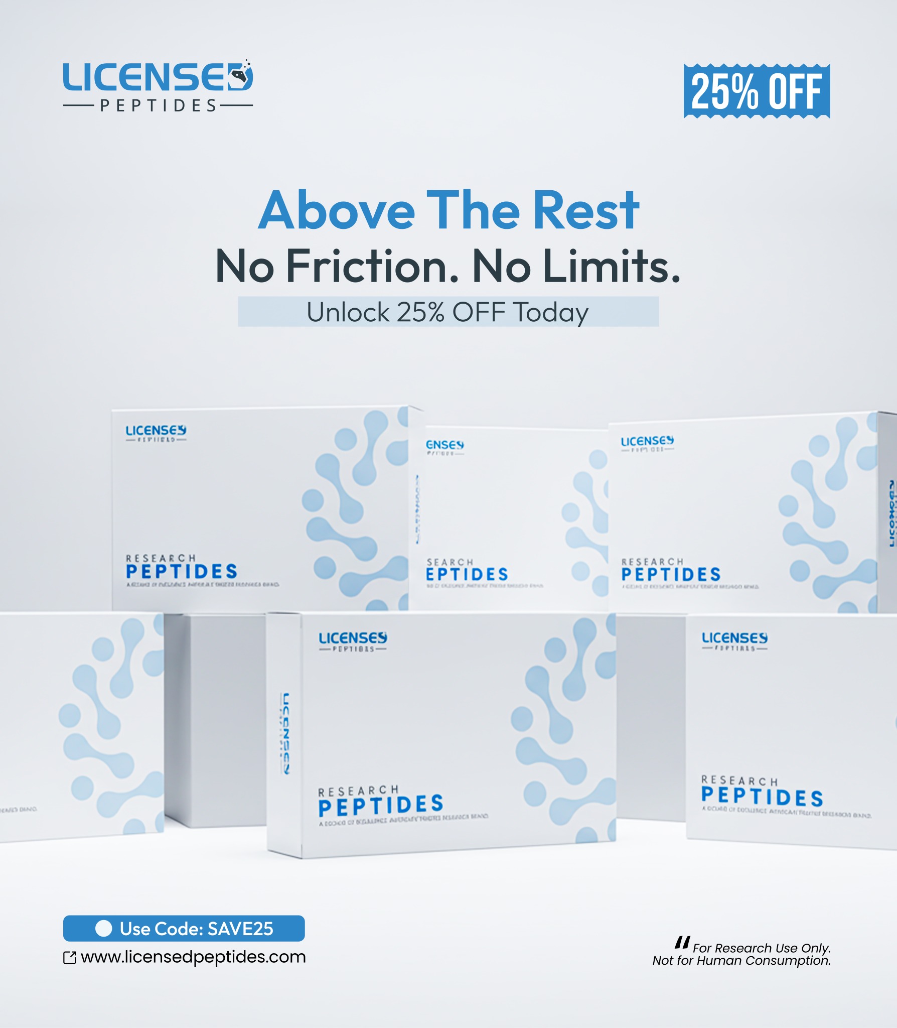 Licensed Peptides Research Journal Facebook ad from Apr 19, 2026