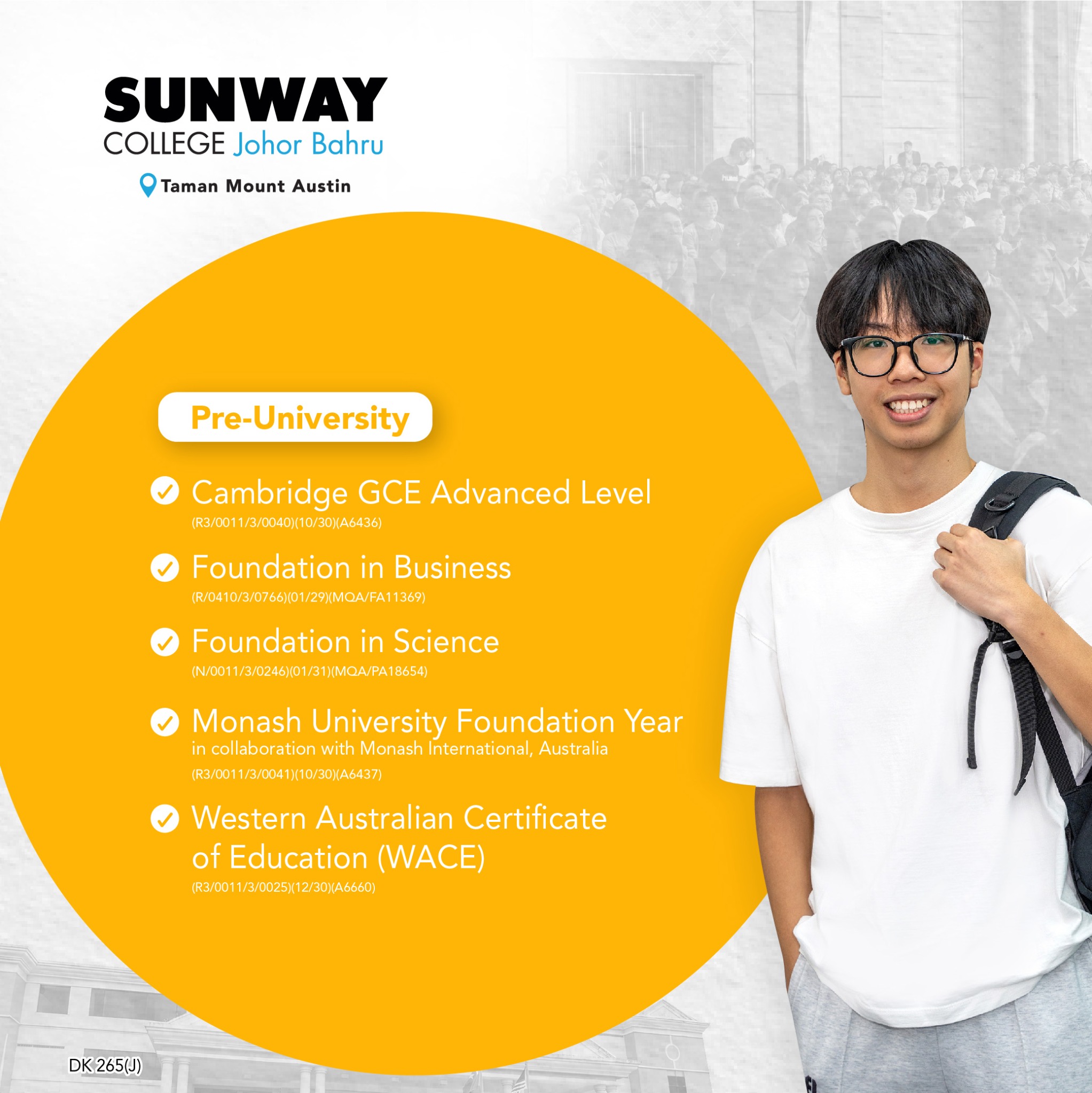 Sunway College JB Facebook ad
