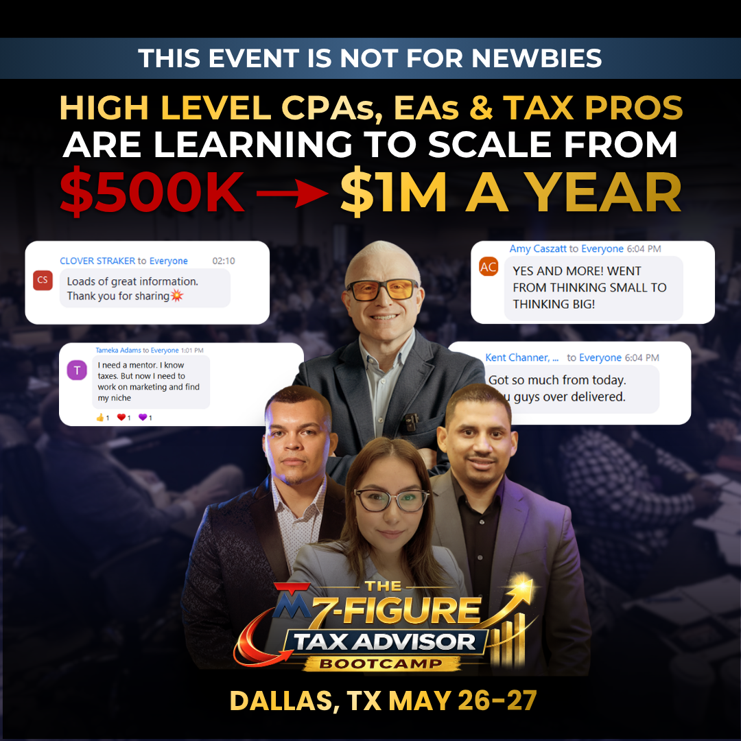 Tax Maverick Facebook ad: This Event Has The Whole Tax Industry Talking!