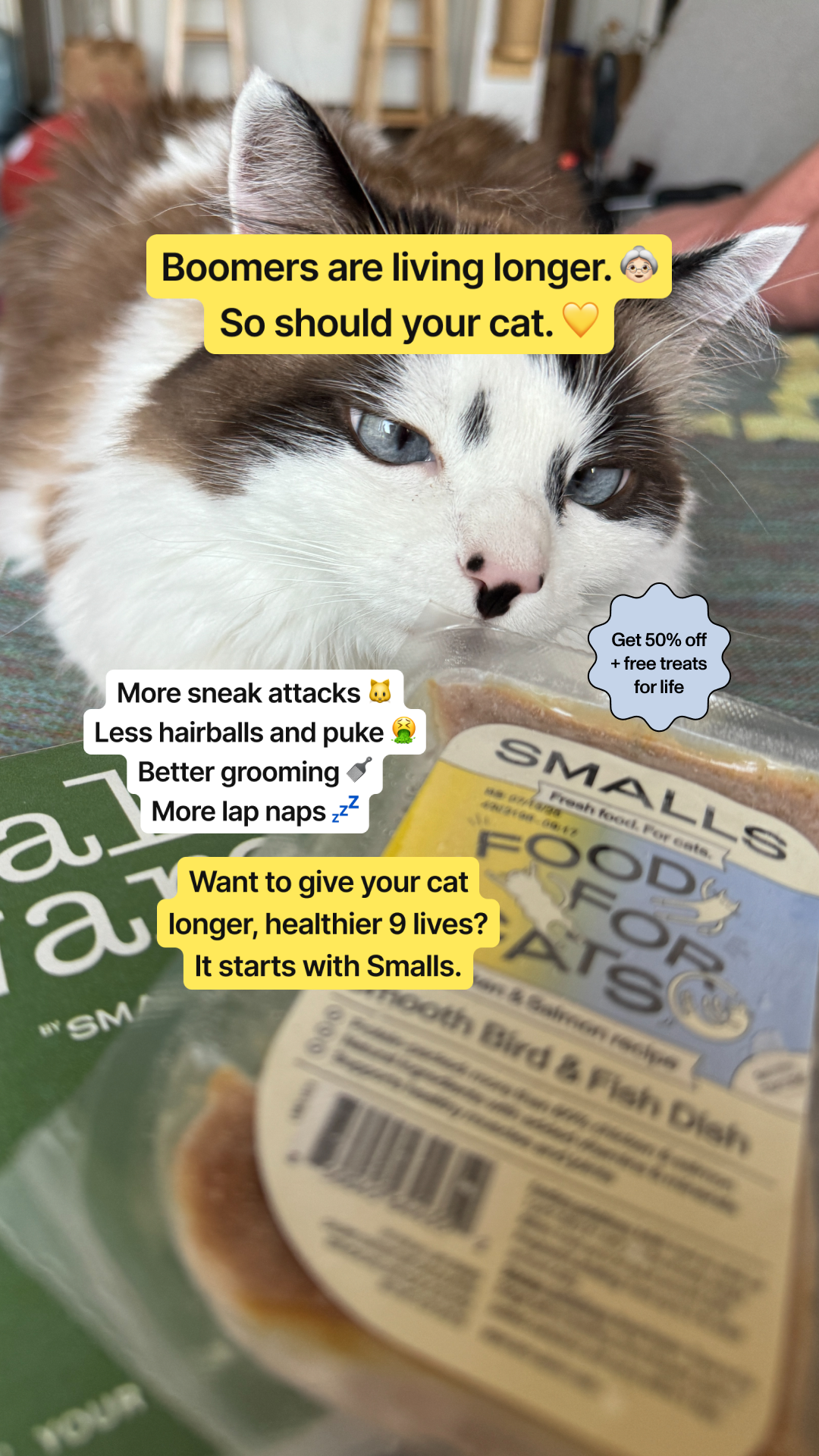Smalls Facebook ad