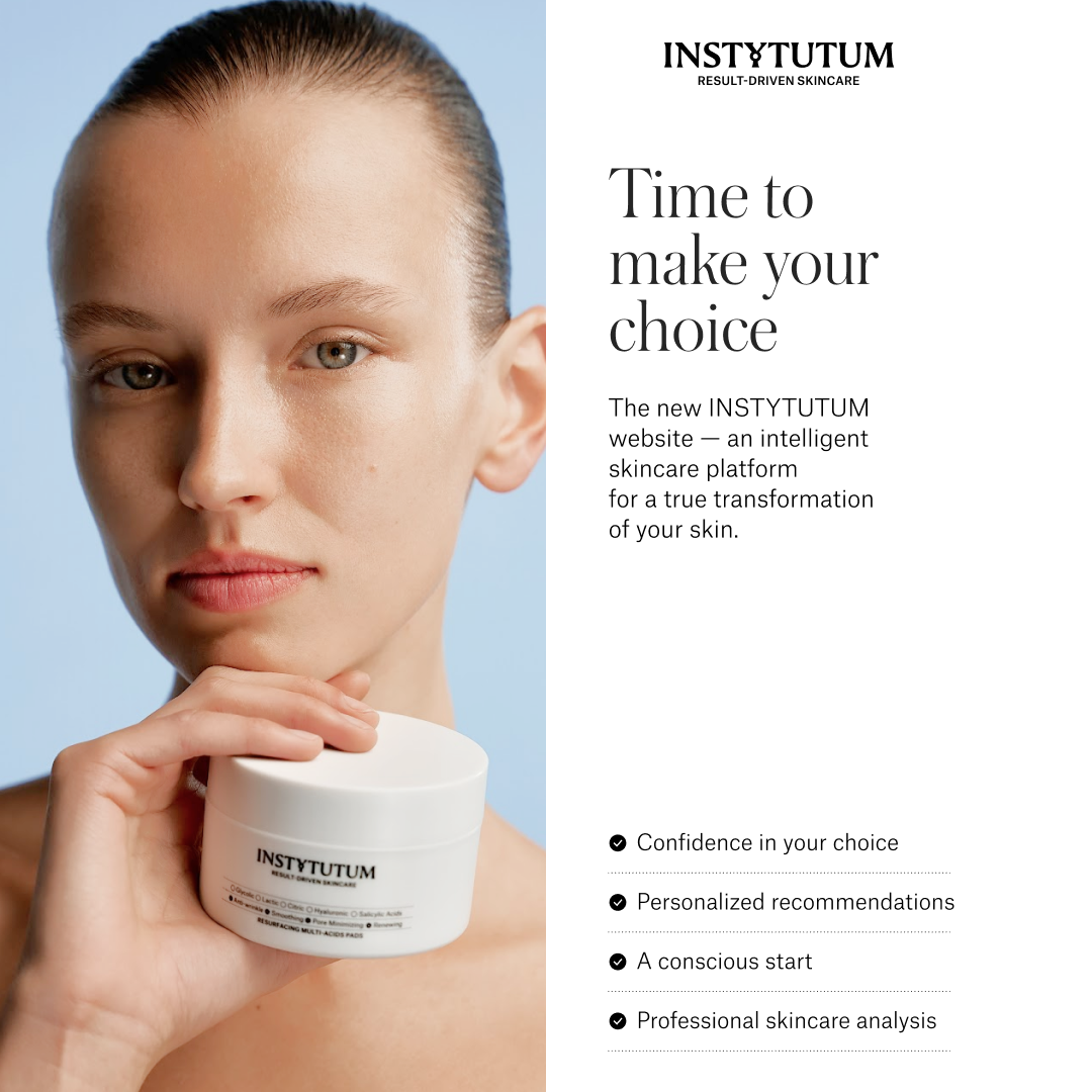 Instytutum Result-Driven Skincare Facebook ad