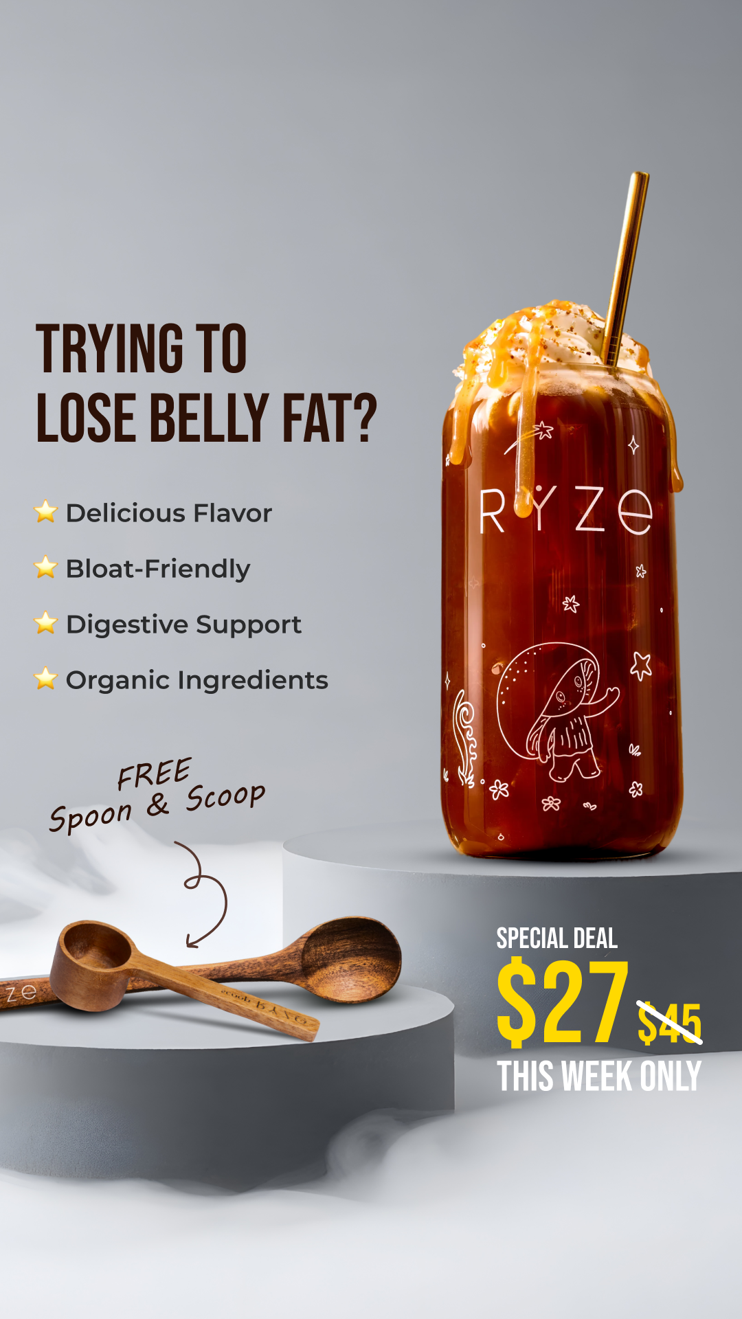 RYZE Superfoods Facebook ad