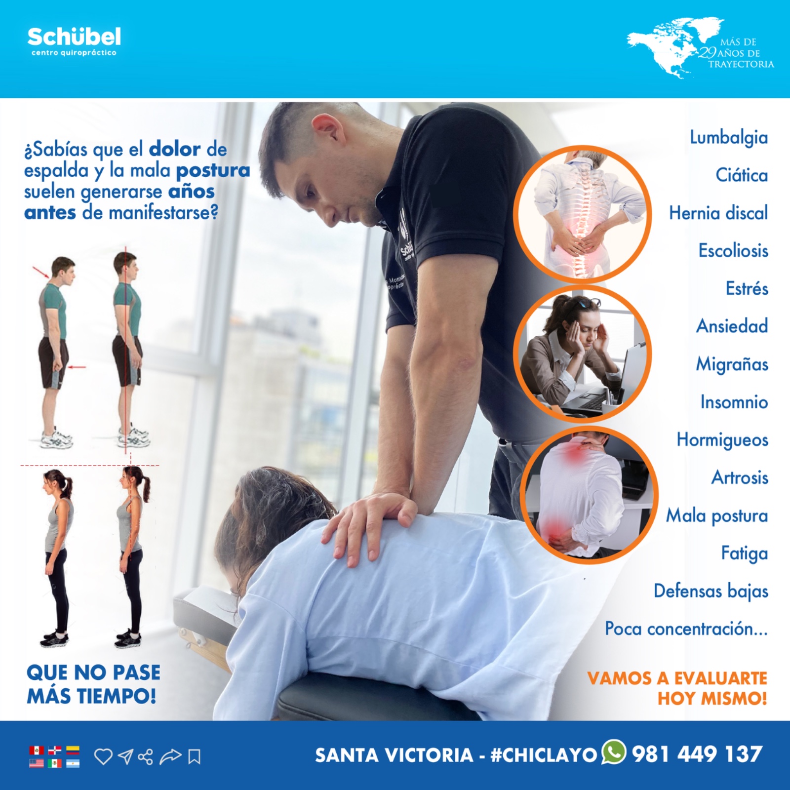 Schübel Centro Quiropráctico Facebook ad