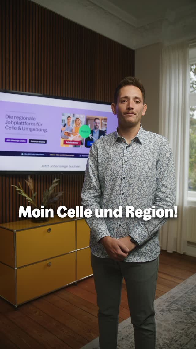 Celle.Jobs Facebook ad: Celle.Jobs 2.0 ist da, und Niclas zeigt euch…