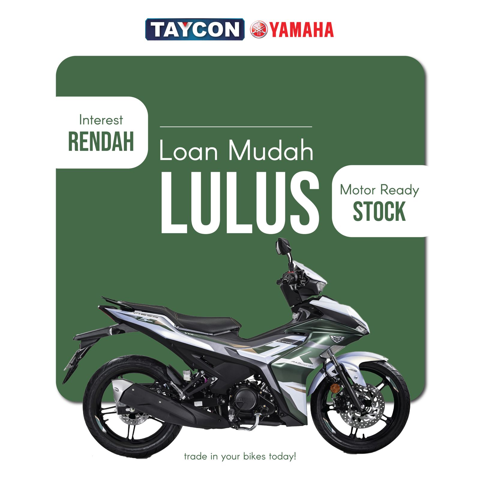 ARUL Taycon Motor Facebook ad: TAYCON MOTOR BAYAN BARU