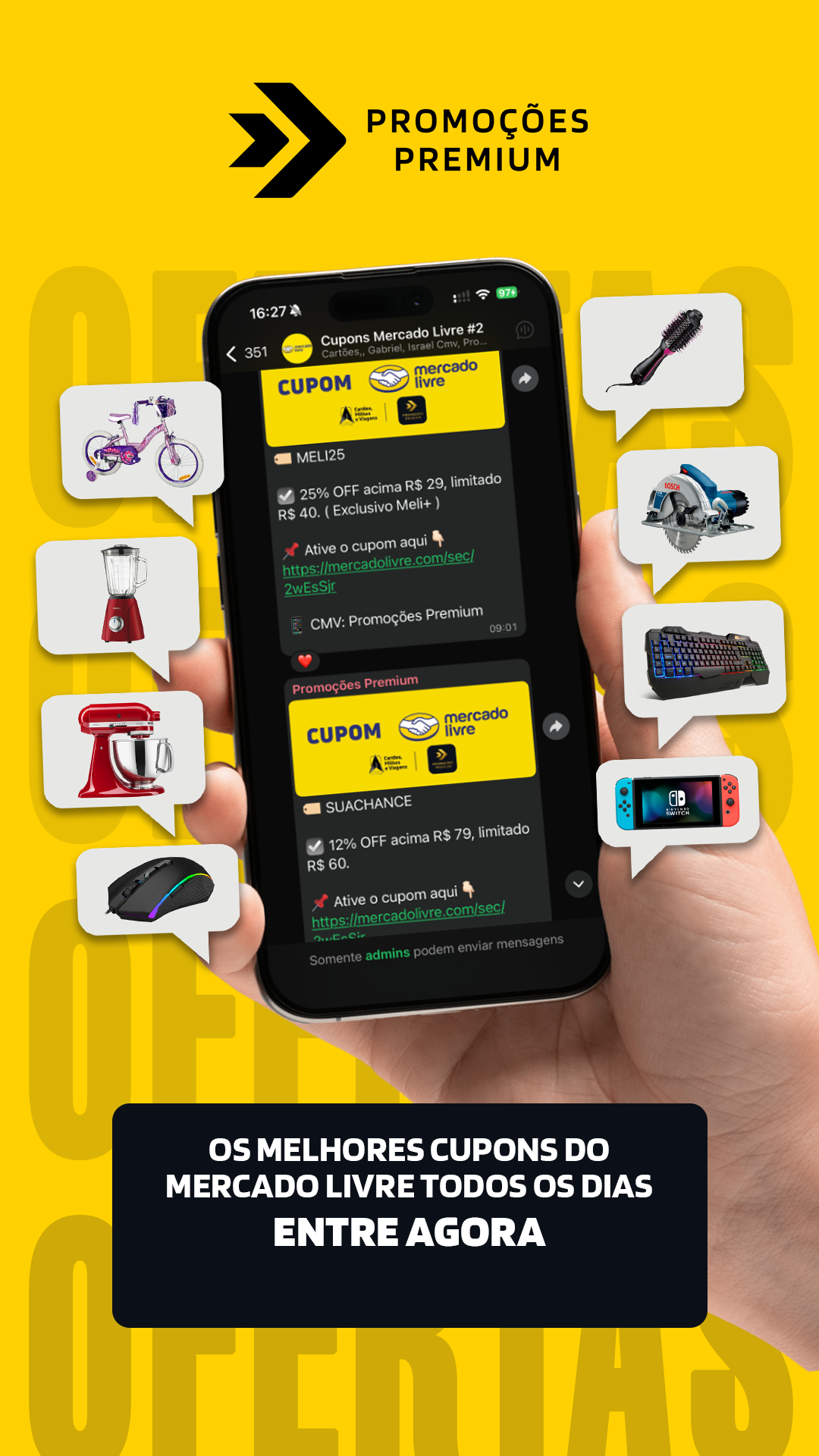 Promoções Premium Facebook ad