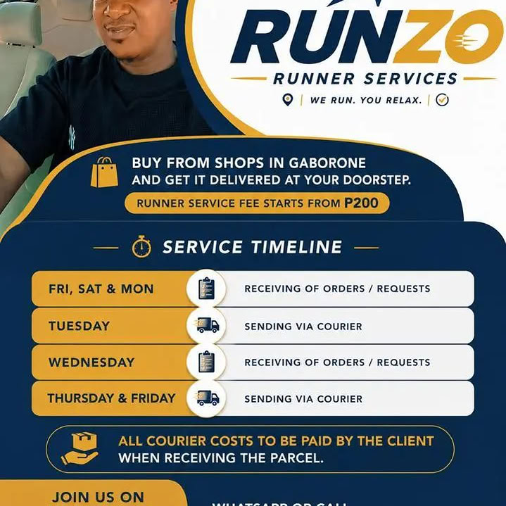 RUNZO Runner Services Facebook ad: RUNZO Runner Services