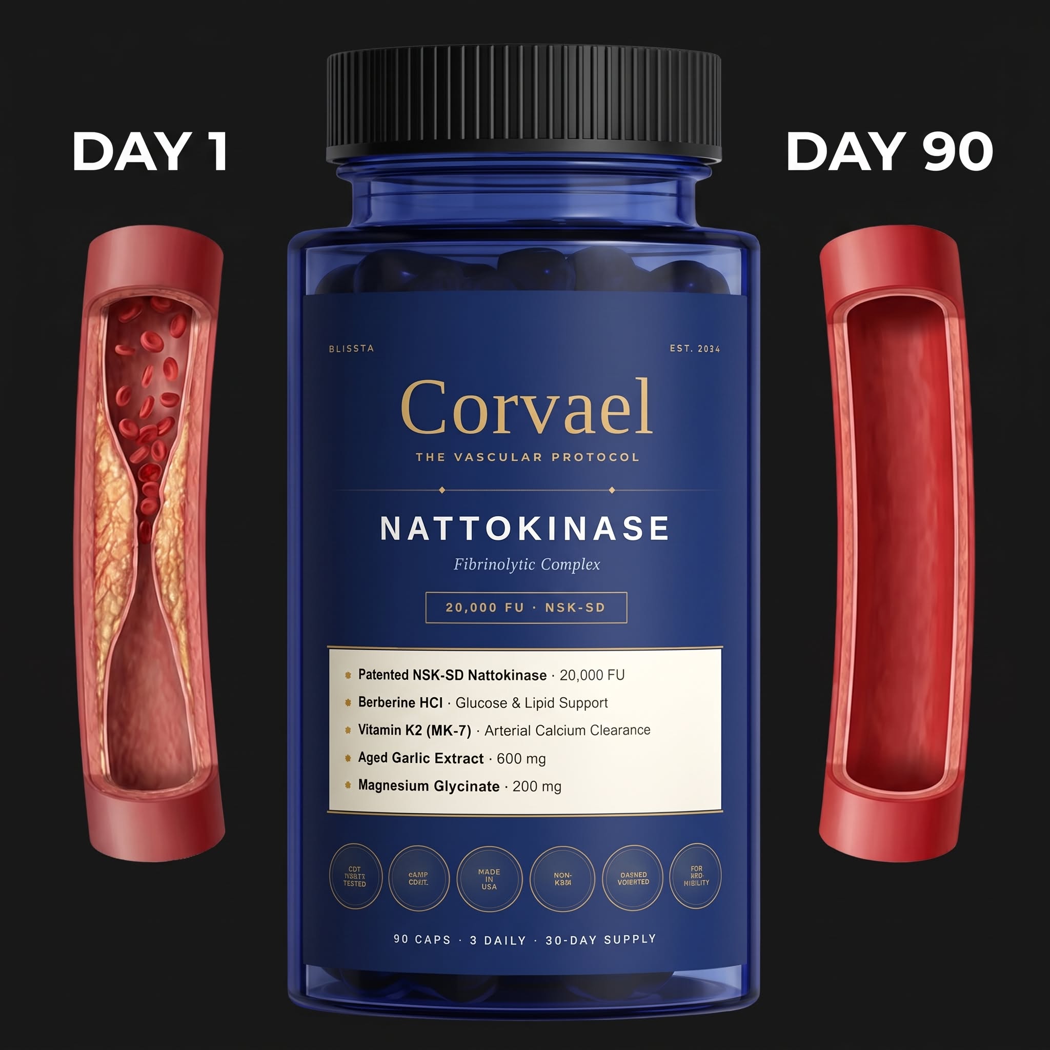 Healthy Aging Heroes Facebook ad: Dissolve The Fibrin Your Doctor Won't