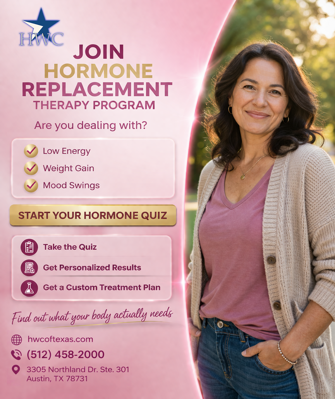 Hormone Wellness Center of Texas Facebook ad