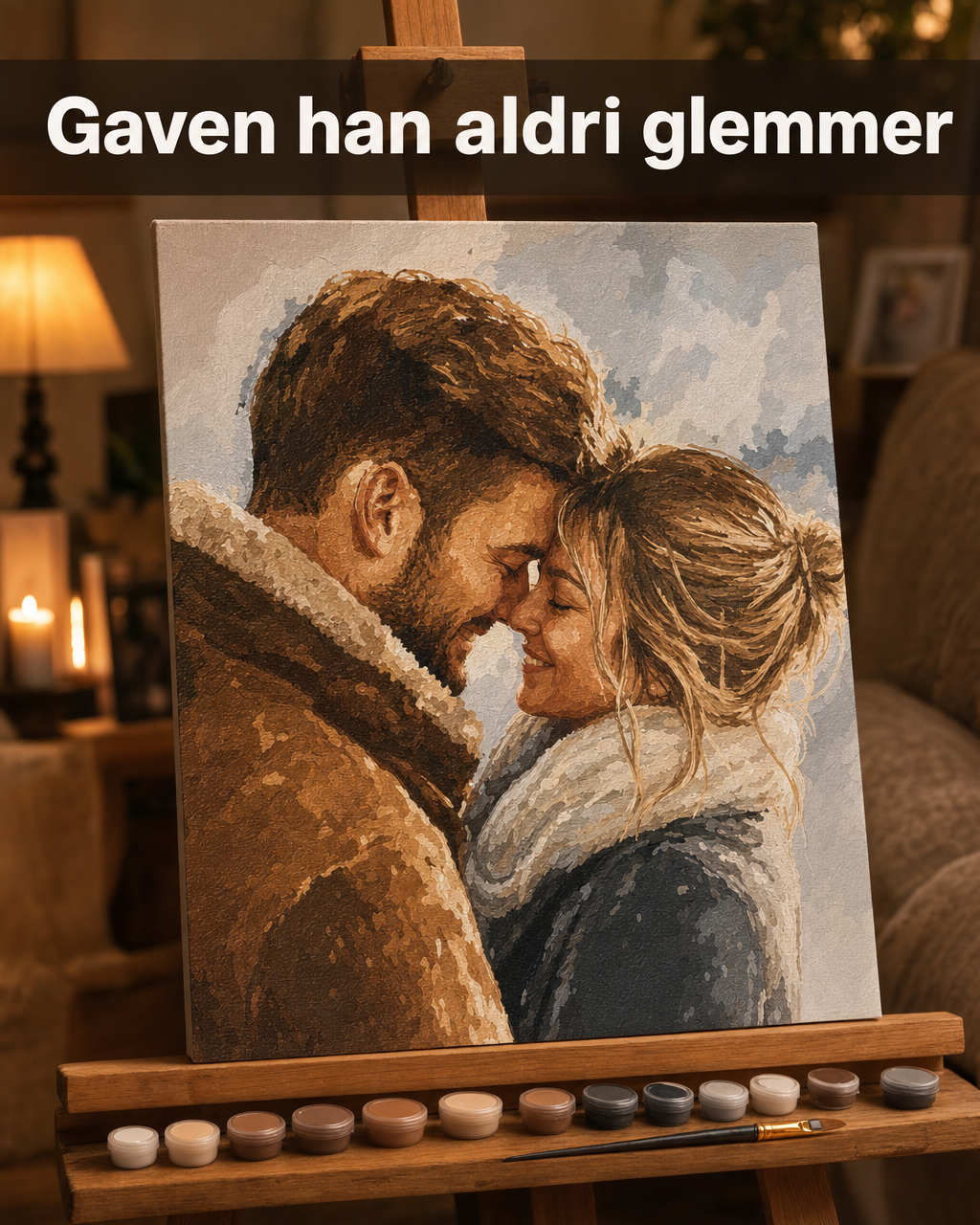Davincified Norway Facebook ad: Fra bilde til malt gave på uker
