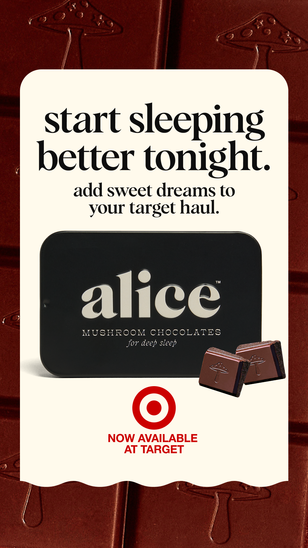 Alice Mushrooms Facebook ad
