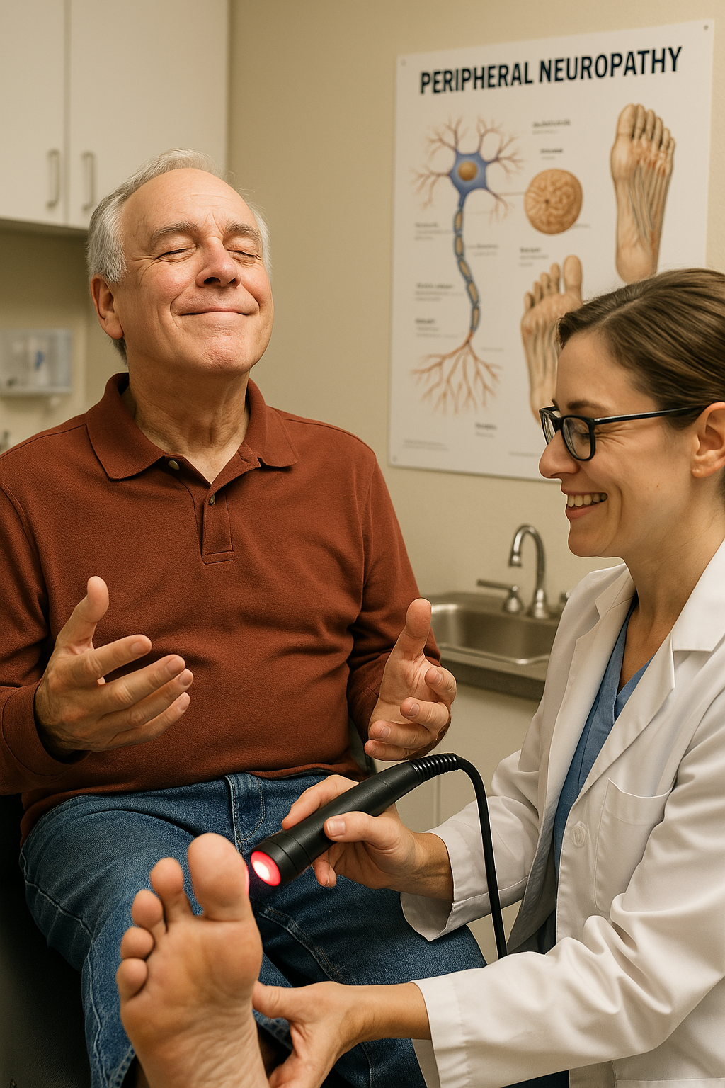 Functional Medicine and Wellness Facebook ad: Stop Neuropathy Pain: Free Relief Consultation