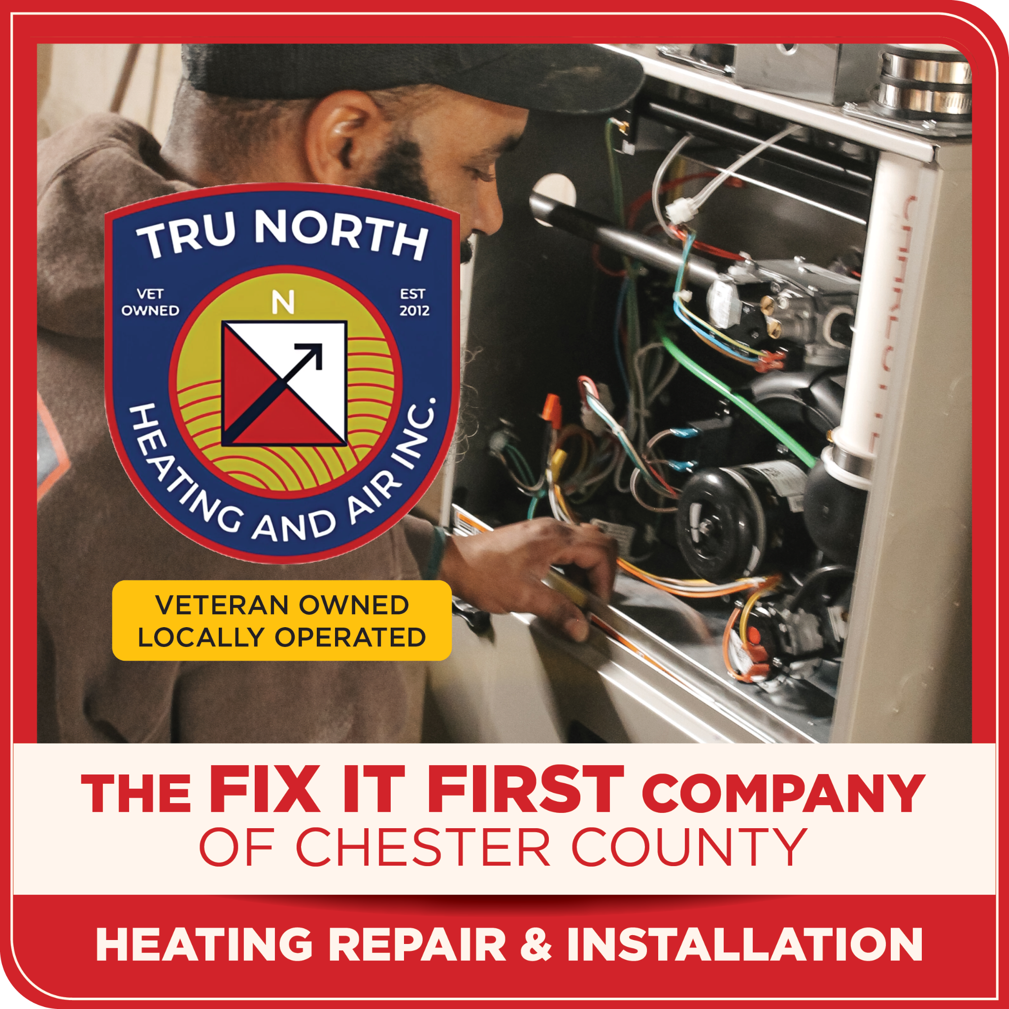 Tru North Heating and Air Facebook ad from Apr 1, 2026