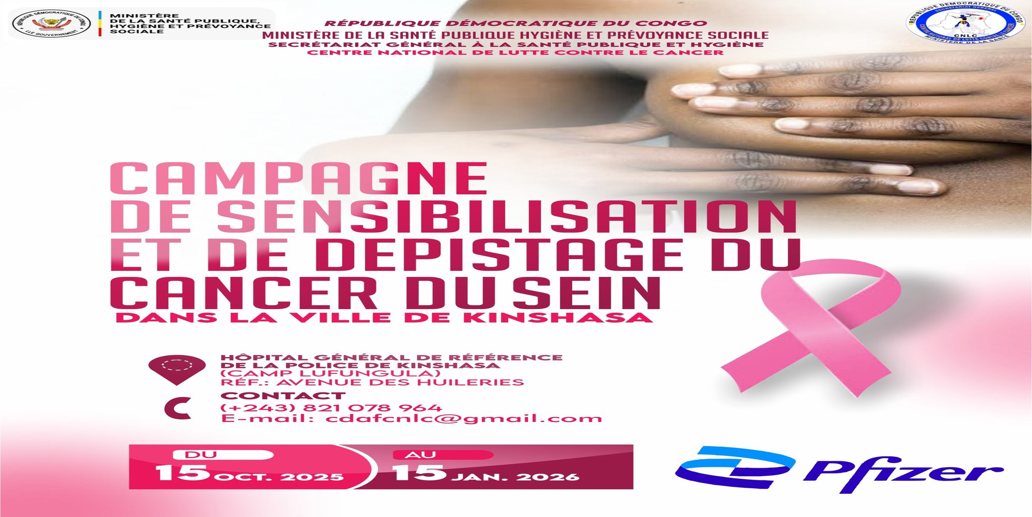 Centre National de Lutte Contre le Cancer Facebook ad: LE DÉPISTAGE PRÉCOCE SAUVE DES VIES!