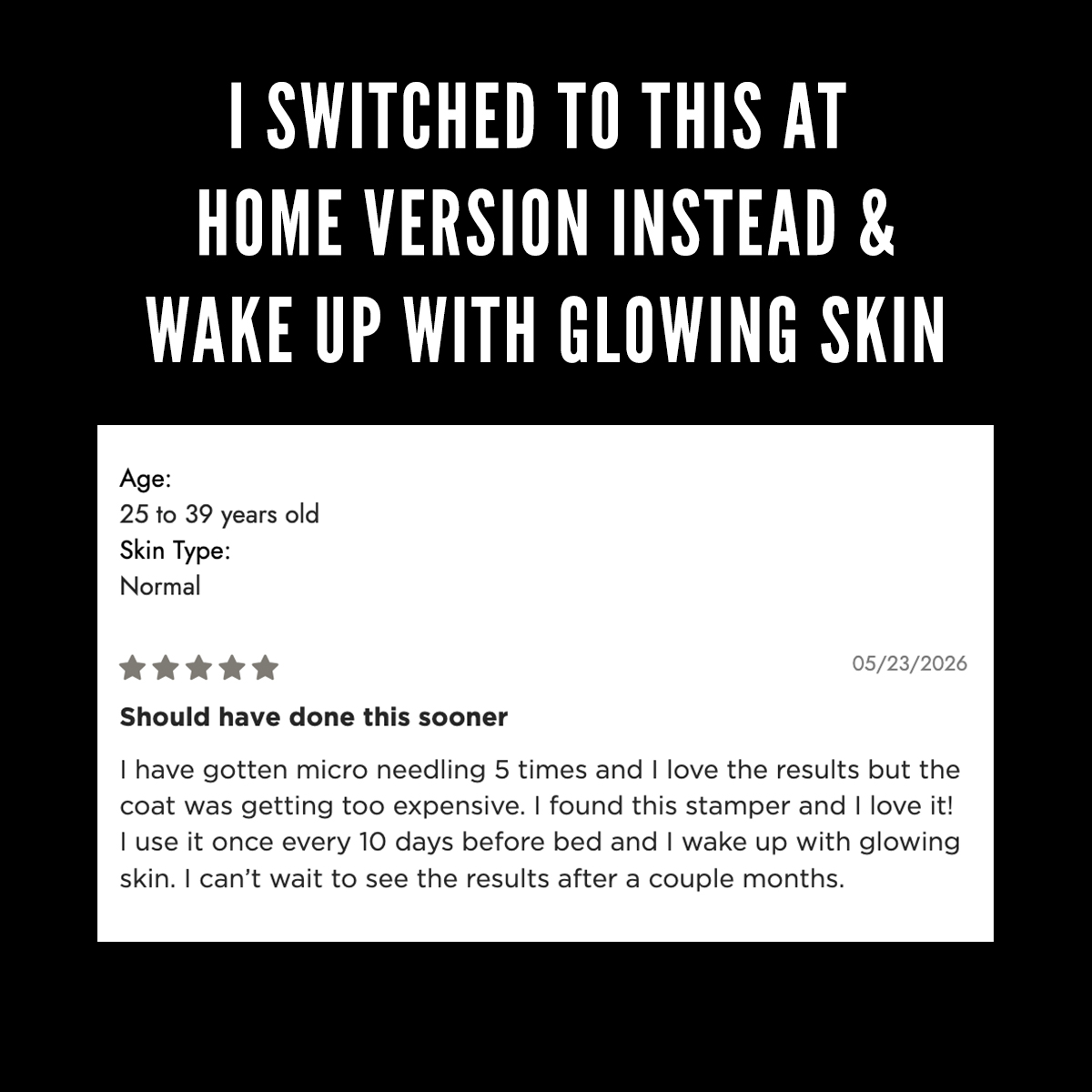 Banish Acne Scars Facebook ad