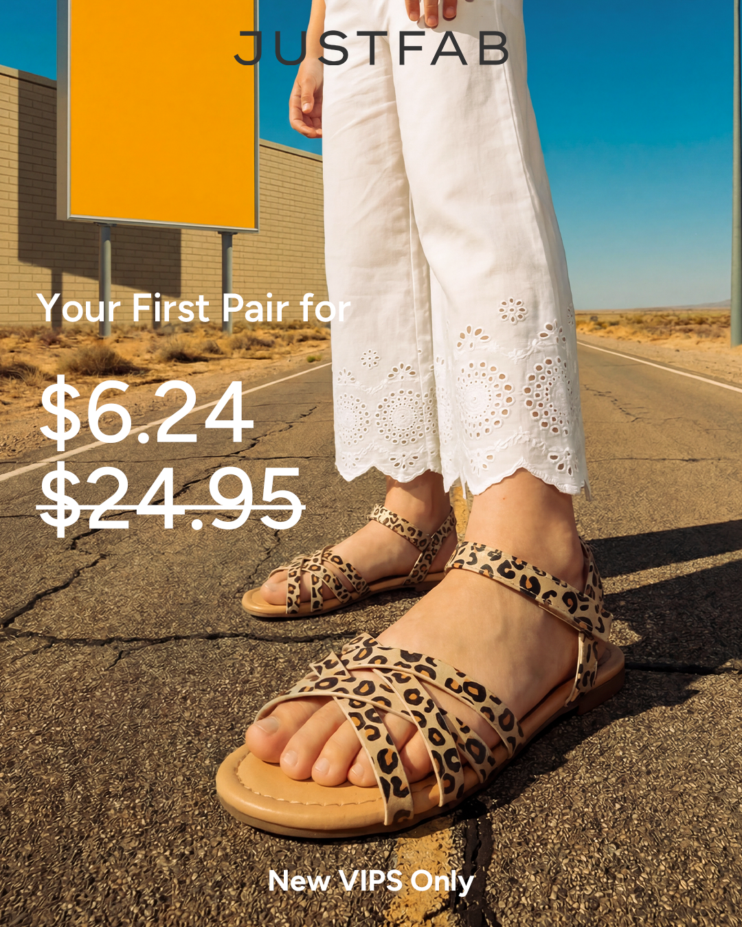 JustFab Facebook ad