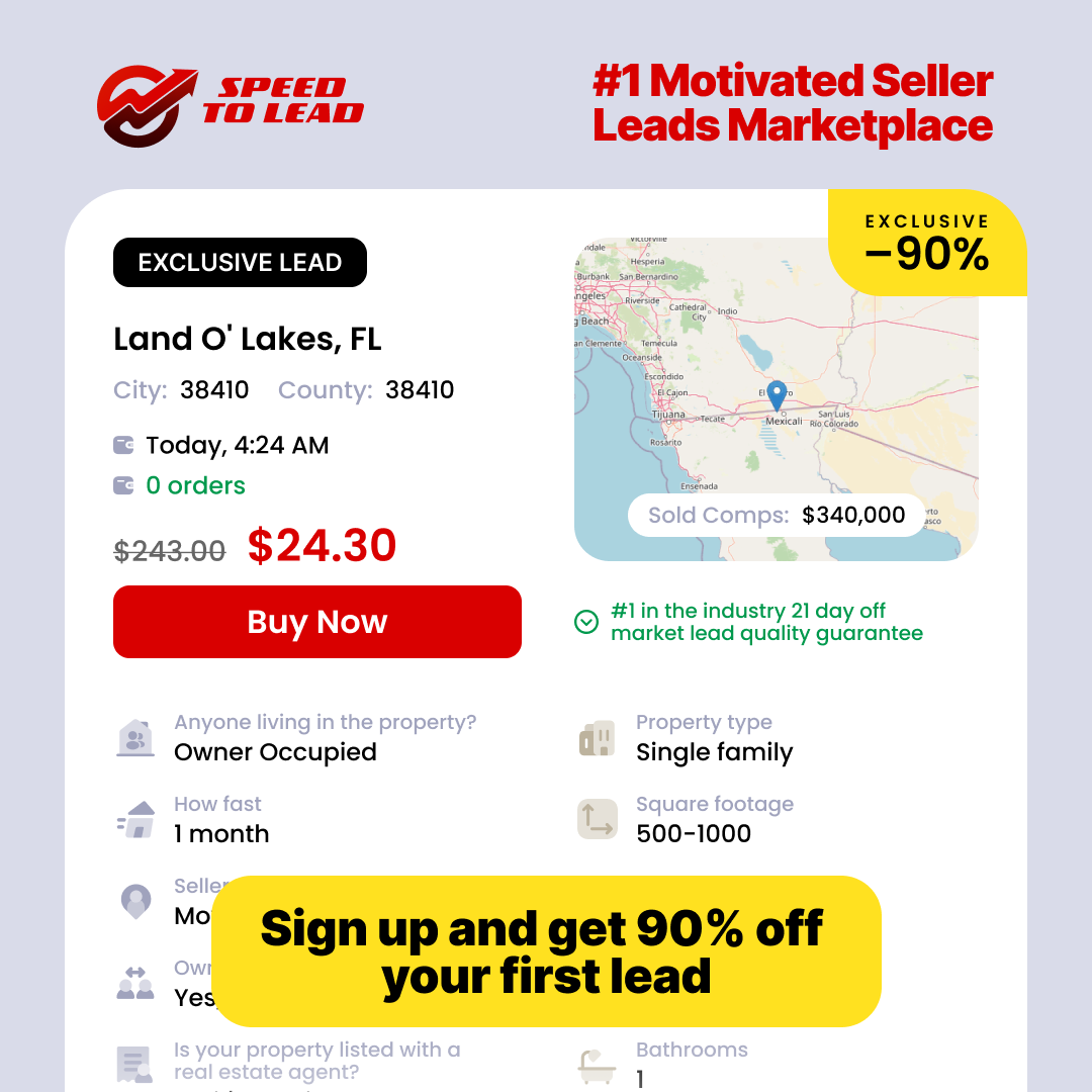 Ispeedtolead - Home Seller Leads Marketplace Facebook ad