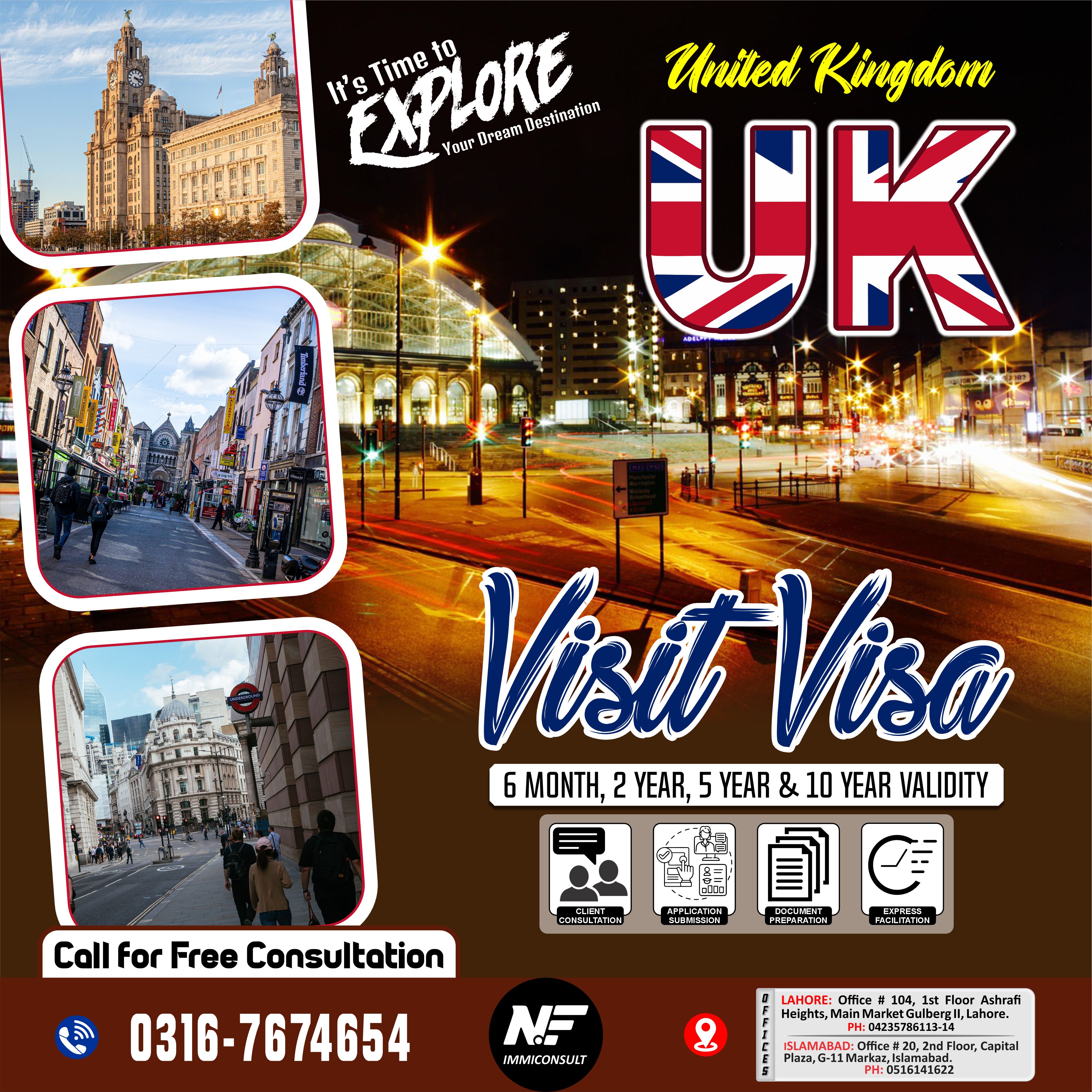N.F Immiconsult Pvt LTD Facebook ad: UK Visit Visa: Expert Documentation Support!