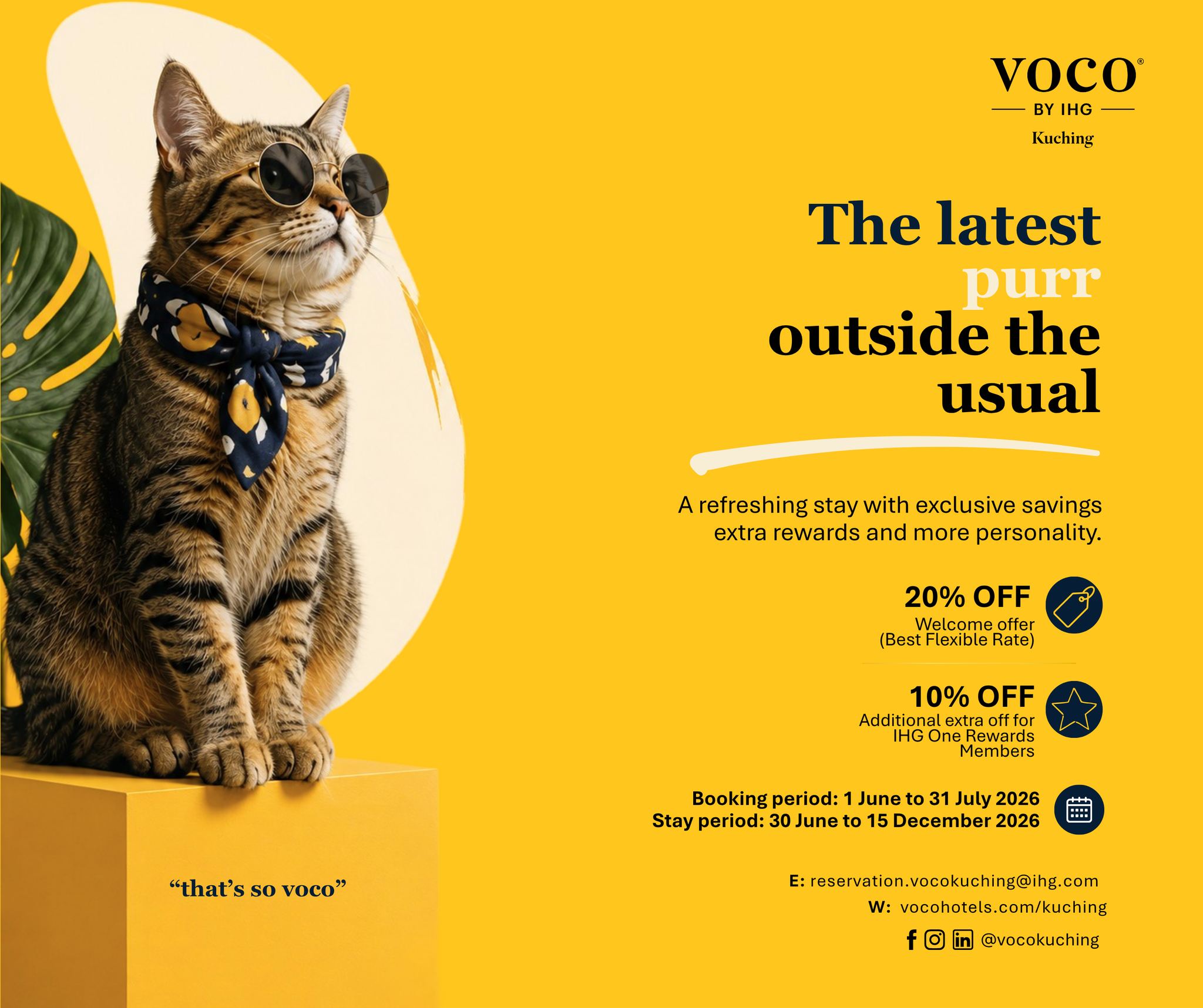 voco Kuching by IHG Facebook ad