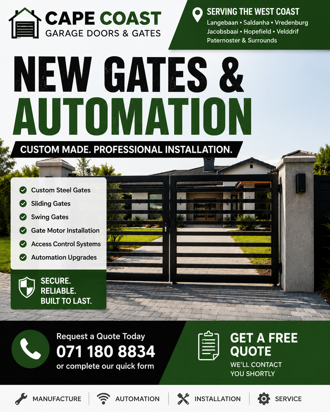 Cape Coast Garage Doors & Gates Facebook ad