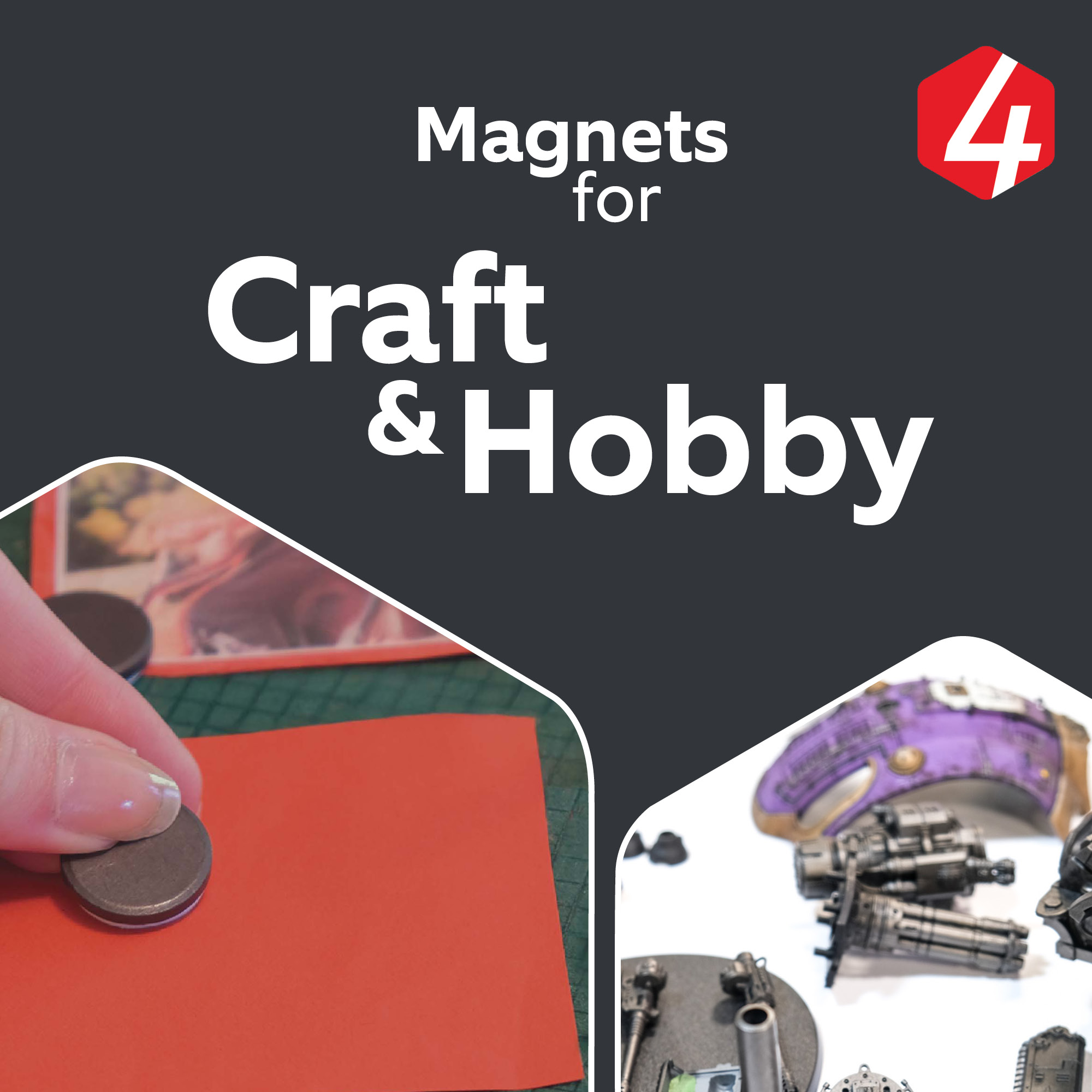 First4Magnets Facebook ad: Craft and Hobby Magnets