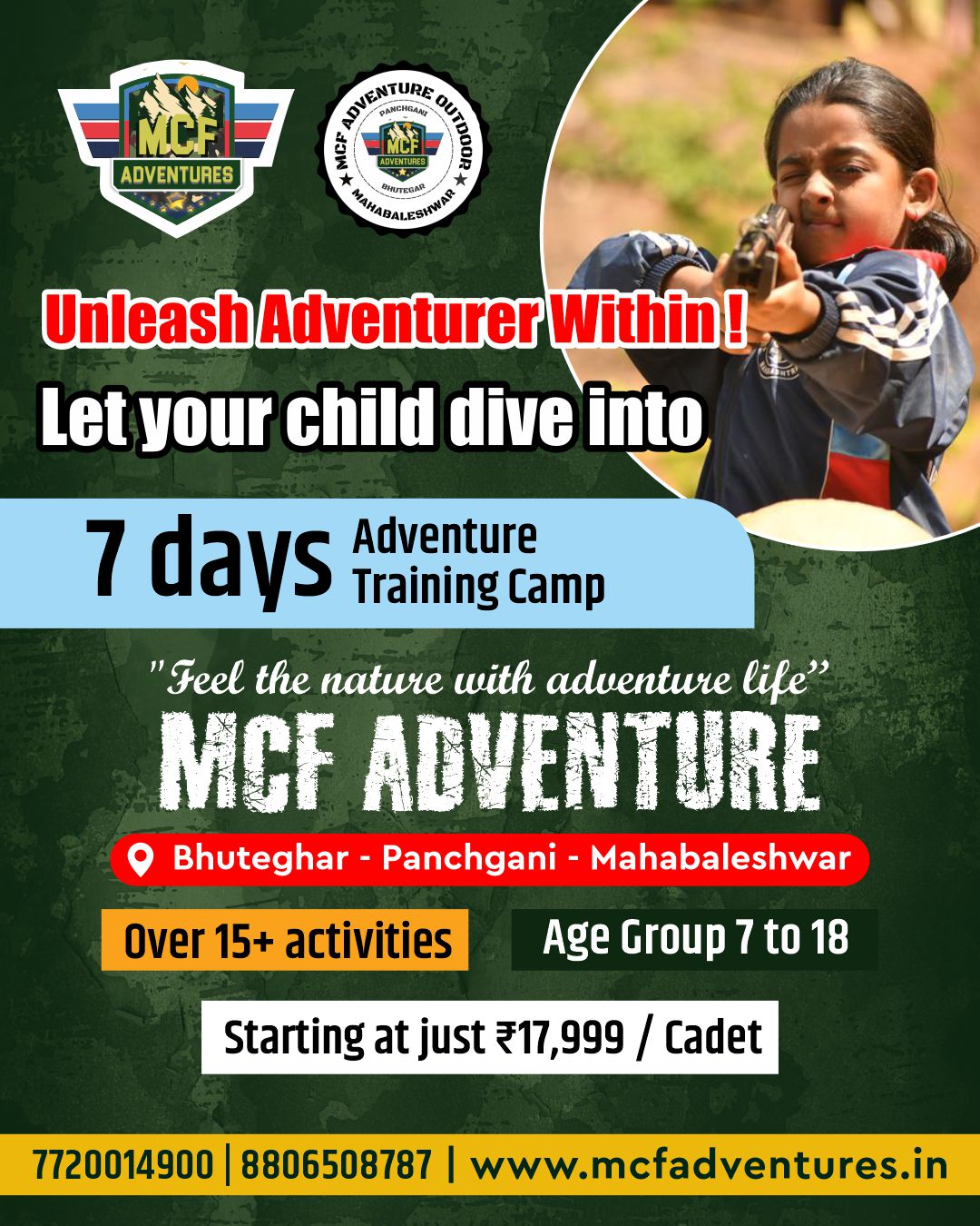 MCF Adventures Summer Camps Facebook ad: This summer, give your child more than just…