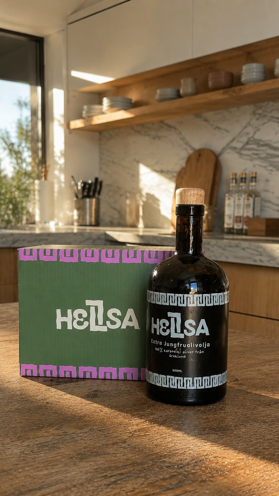 Hellsafoods Facebook ad: Sluta lägga pengar på billig, utblandad olivolja som…