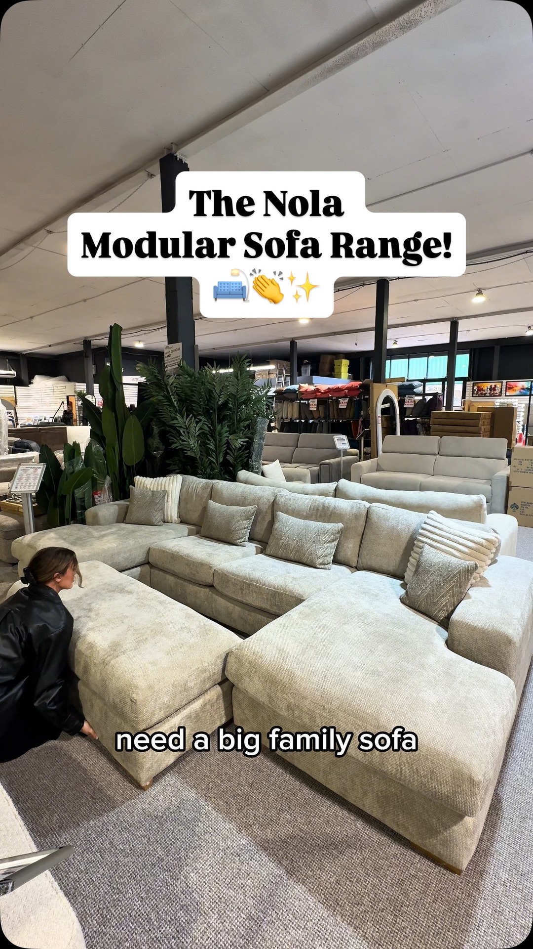 AMC Furniture Outlet Facebook ad: The Nola Modular Sofa Range