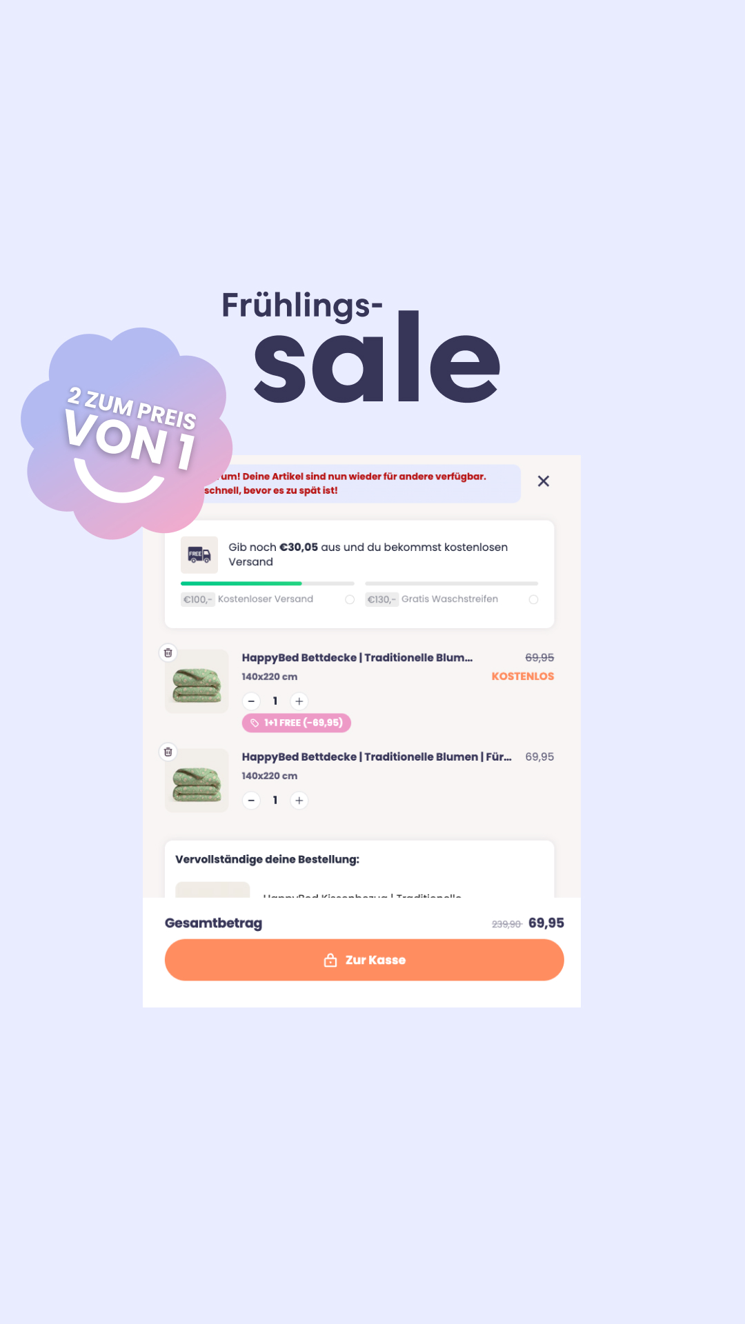Thehappybed.de Facebook ad