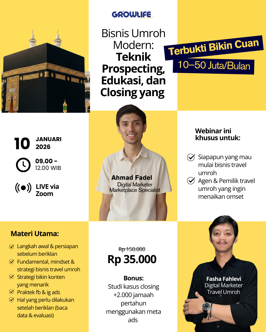Mahir Digital For Umroh Facebook ad: ๐๐จ๐ง๐ ๐ค๐๐ซ ๐๐๐ซ๐ ๐๐ฅ๐จ๐ฌ๐ข๐ง๐ +๐๐๐โฆ