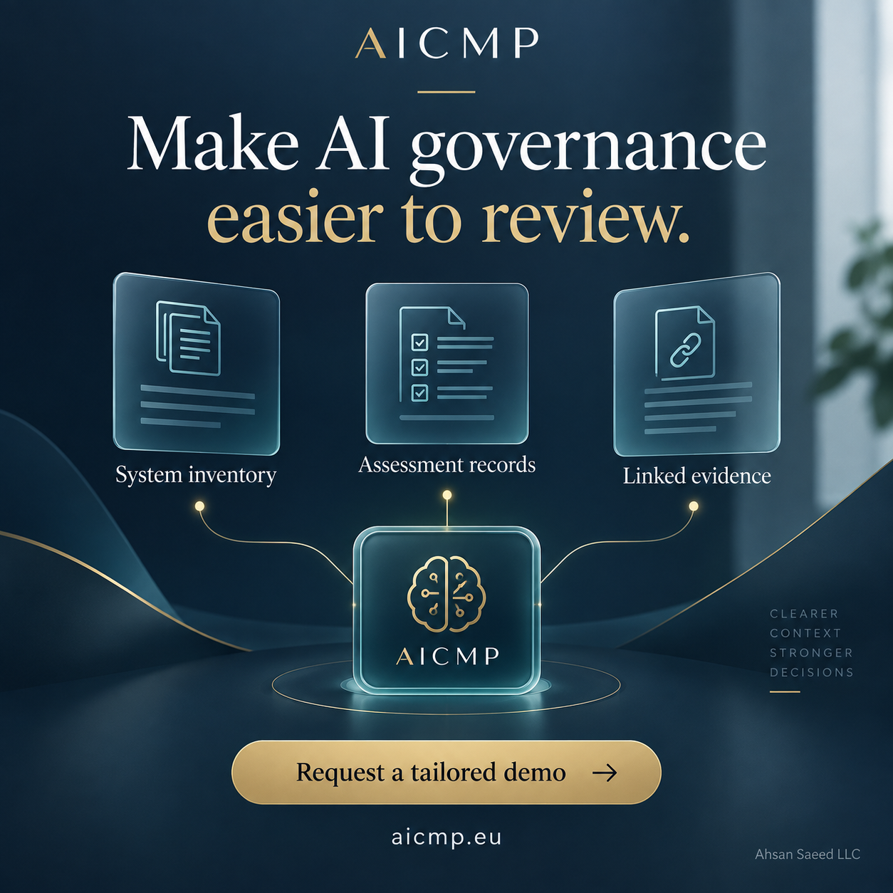 AICMP - EU AI Compliance Manager Facebook ad: Clearer AI governance