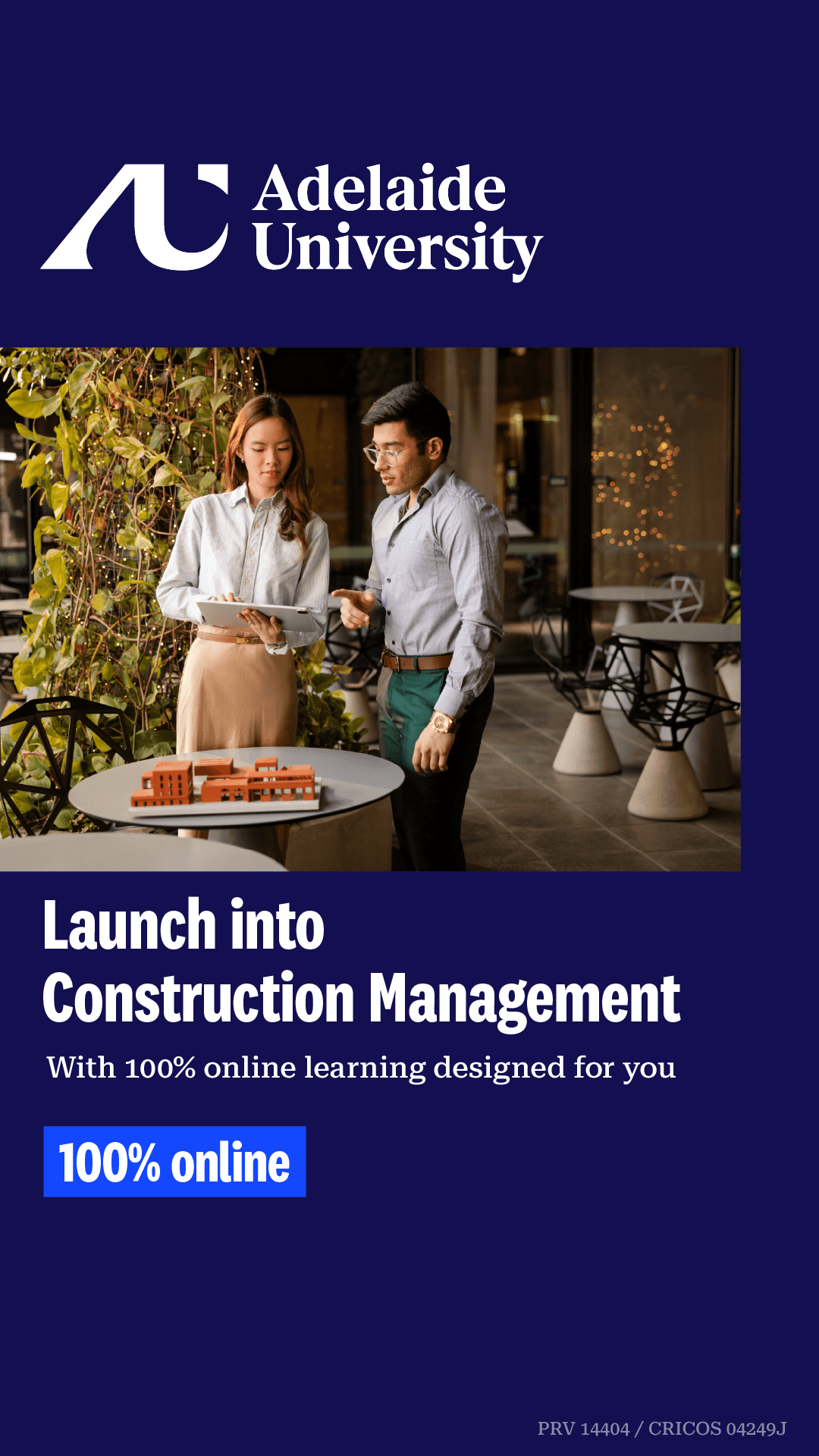 Adelaide University Facebook ad