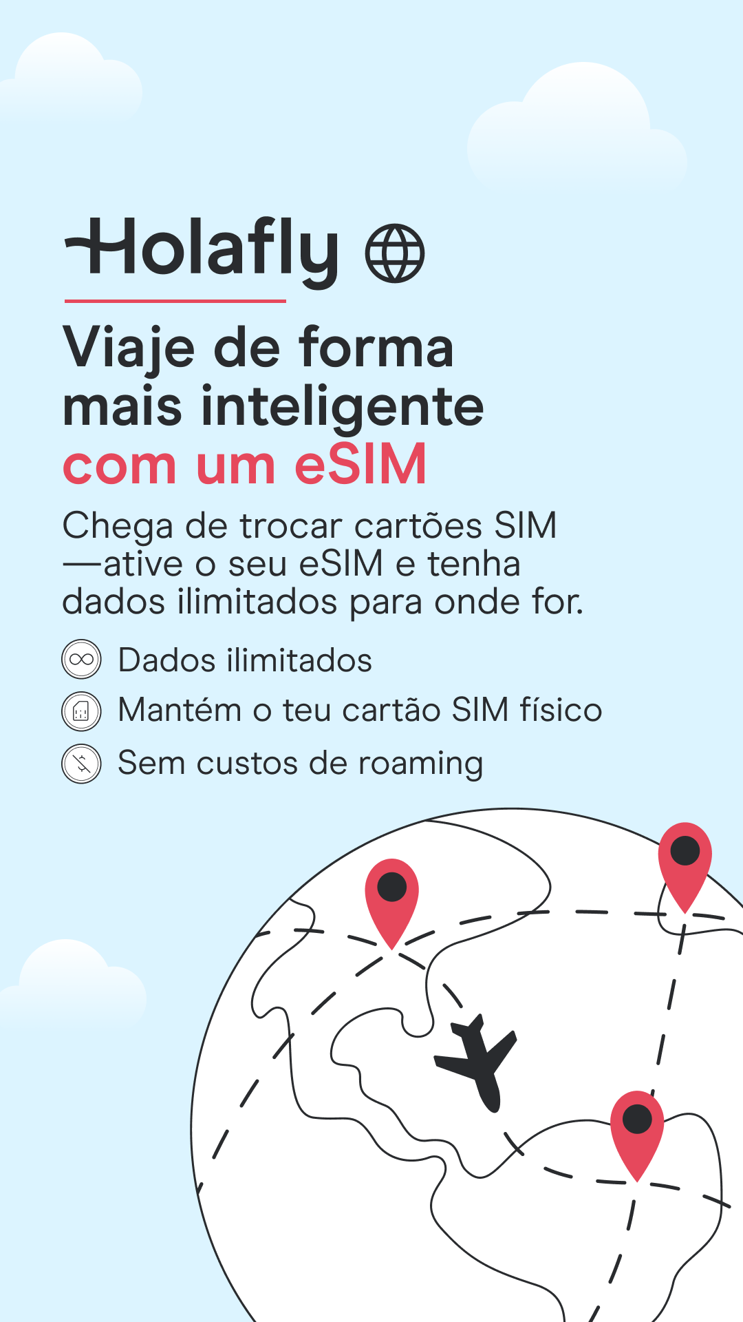 Holafly Portuguese Facebook ad