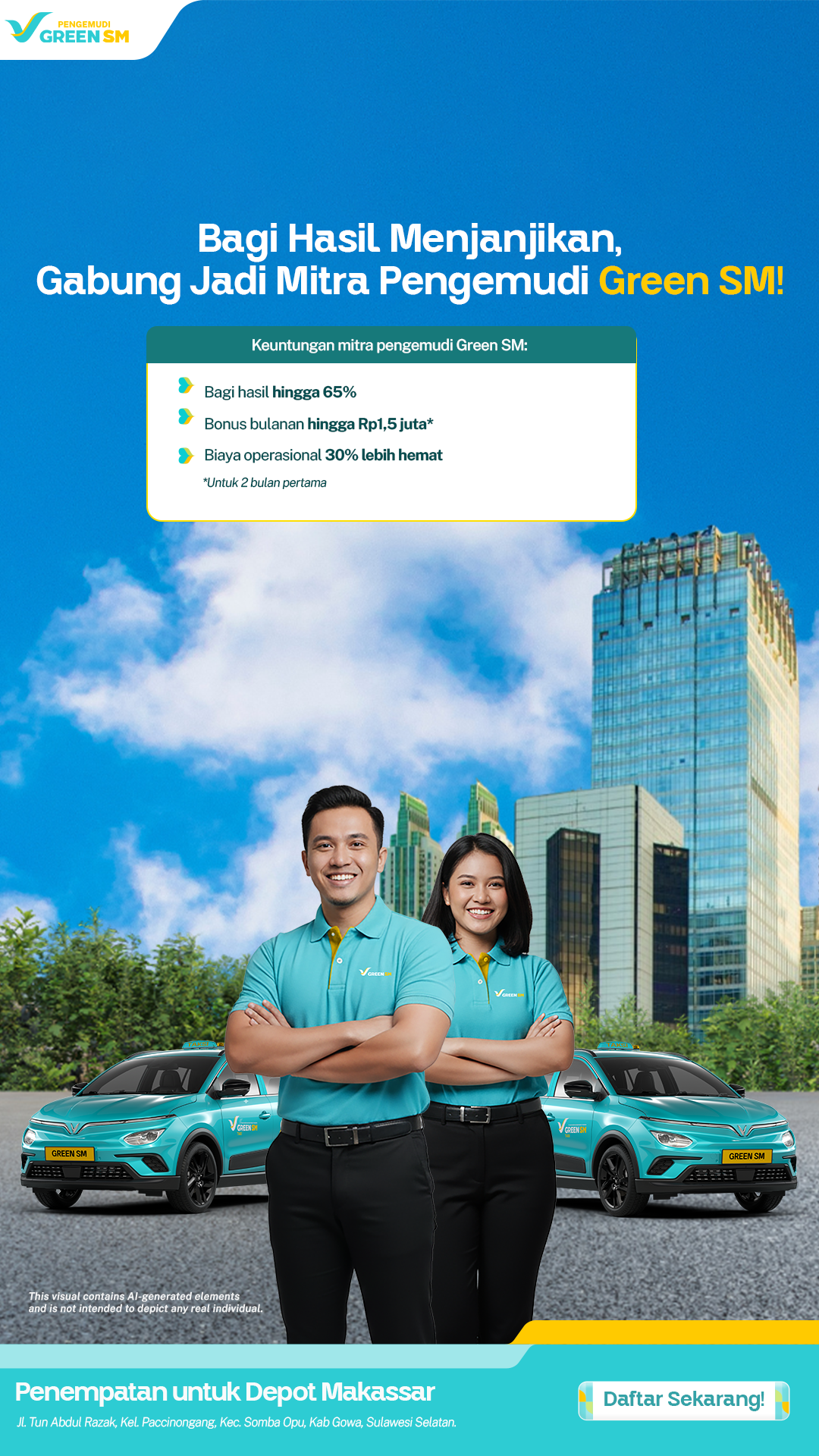 Pengemudi Green SM Facebook ad from May 29, 2026