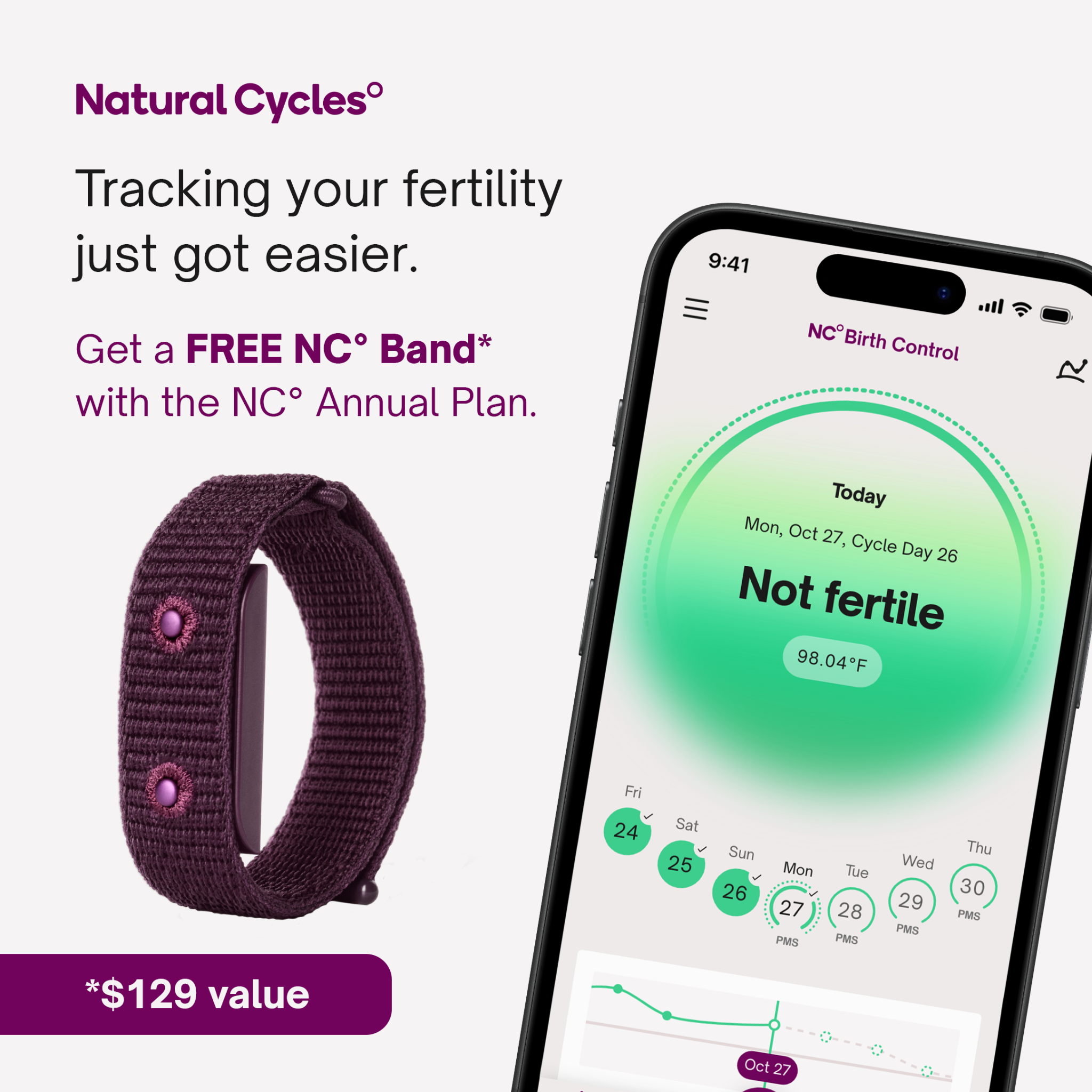 Natural Cycles Facebook ad