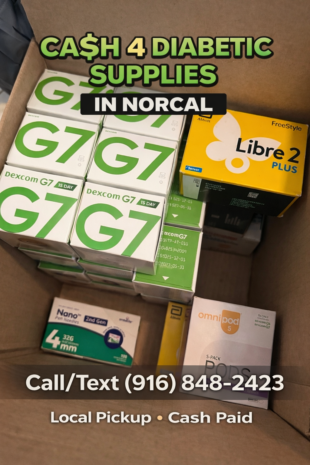 NorCal Diabetic Strip Buyback Facebook ad