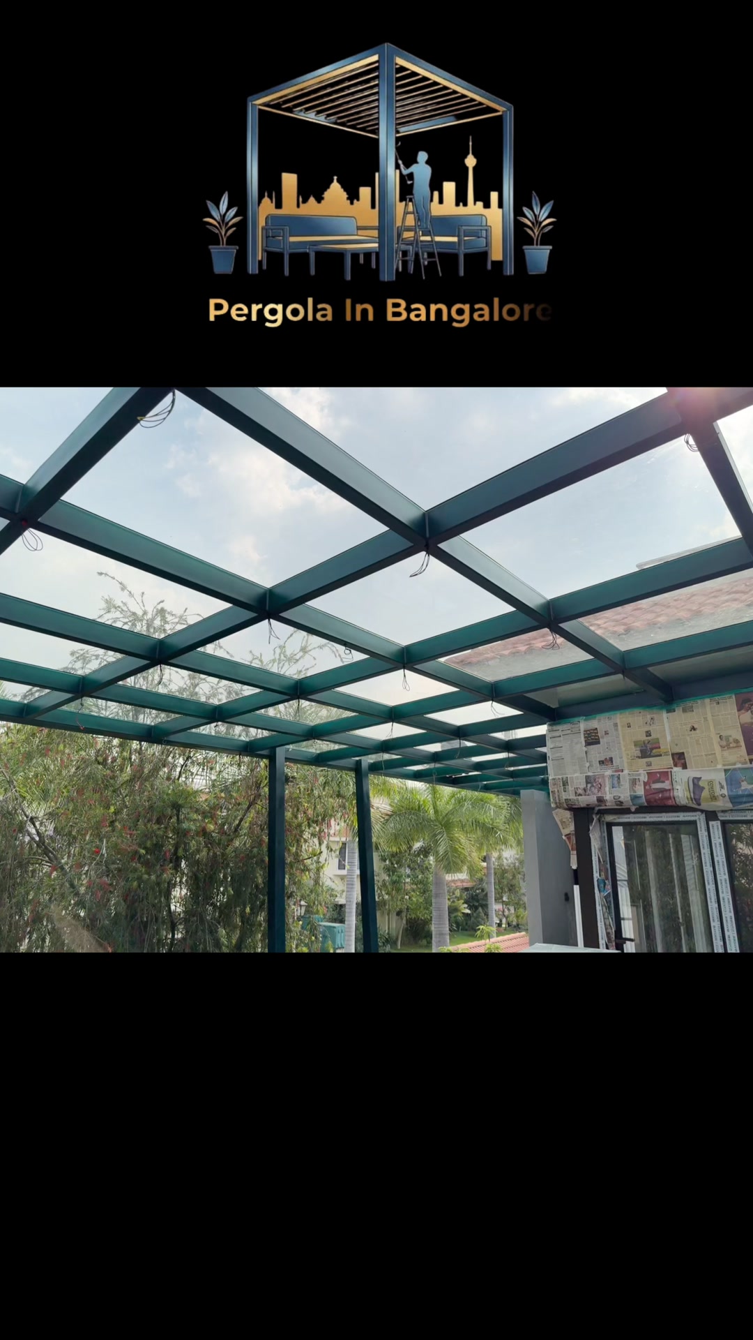 Pergola In Bangalore Facebook ad: Modern Pergola Installation