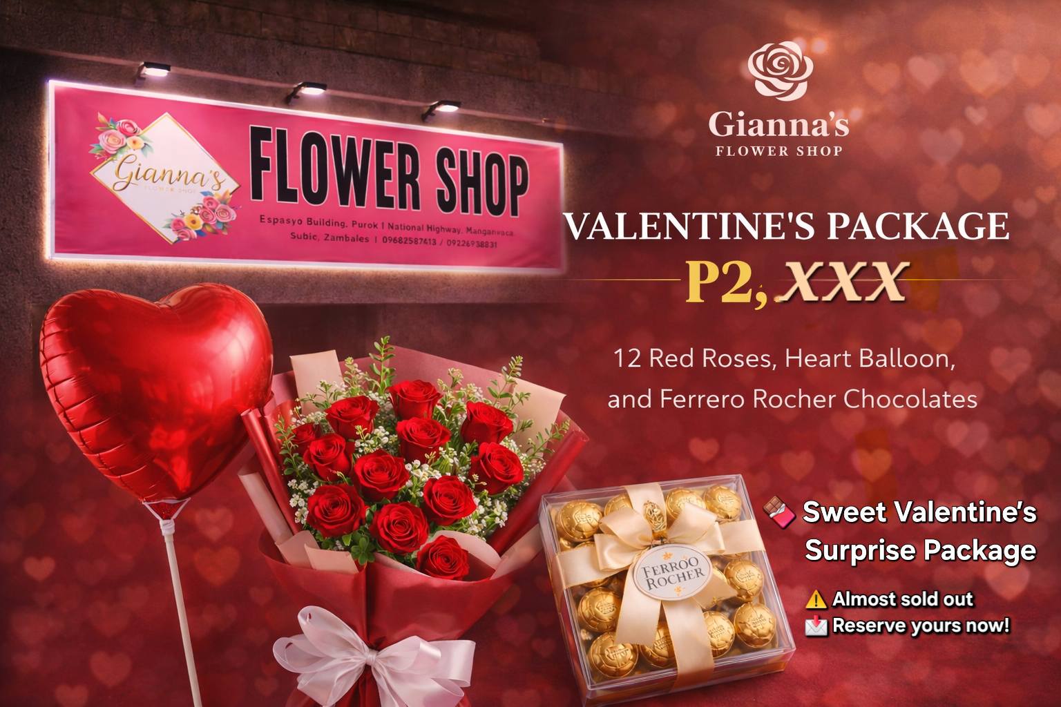 Gianna's flower shop Facebook ad