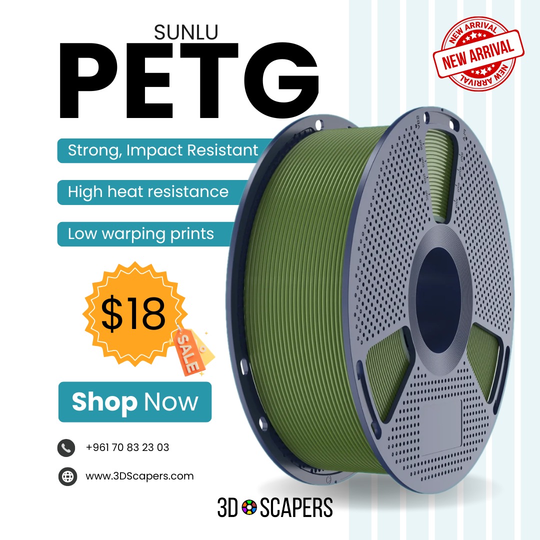 3dscapers Facebook ad: SUNLU PETG is ready to take on the…