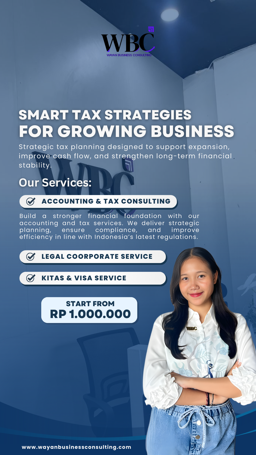 Wayan Business Consulting Facebook ad from May 7, 2026