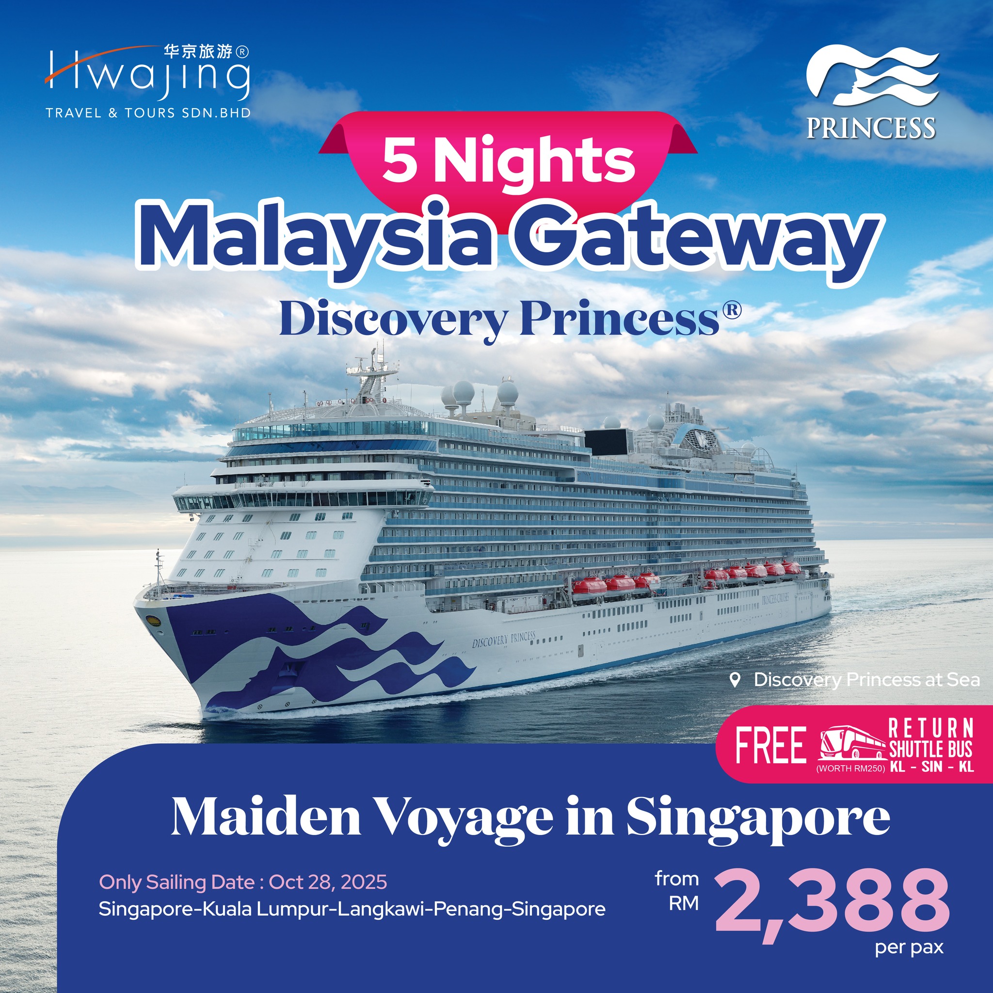 Hwajing Travel & Tours Sdn Bhd Facebook ad