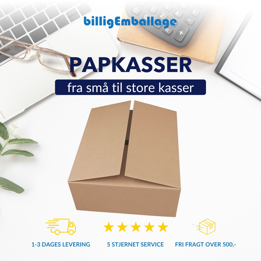 billigEmballage.dk Facebook ad: Betaler du for meget for emballage, og venter…