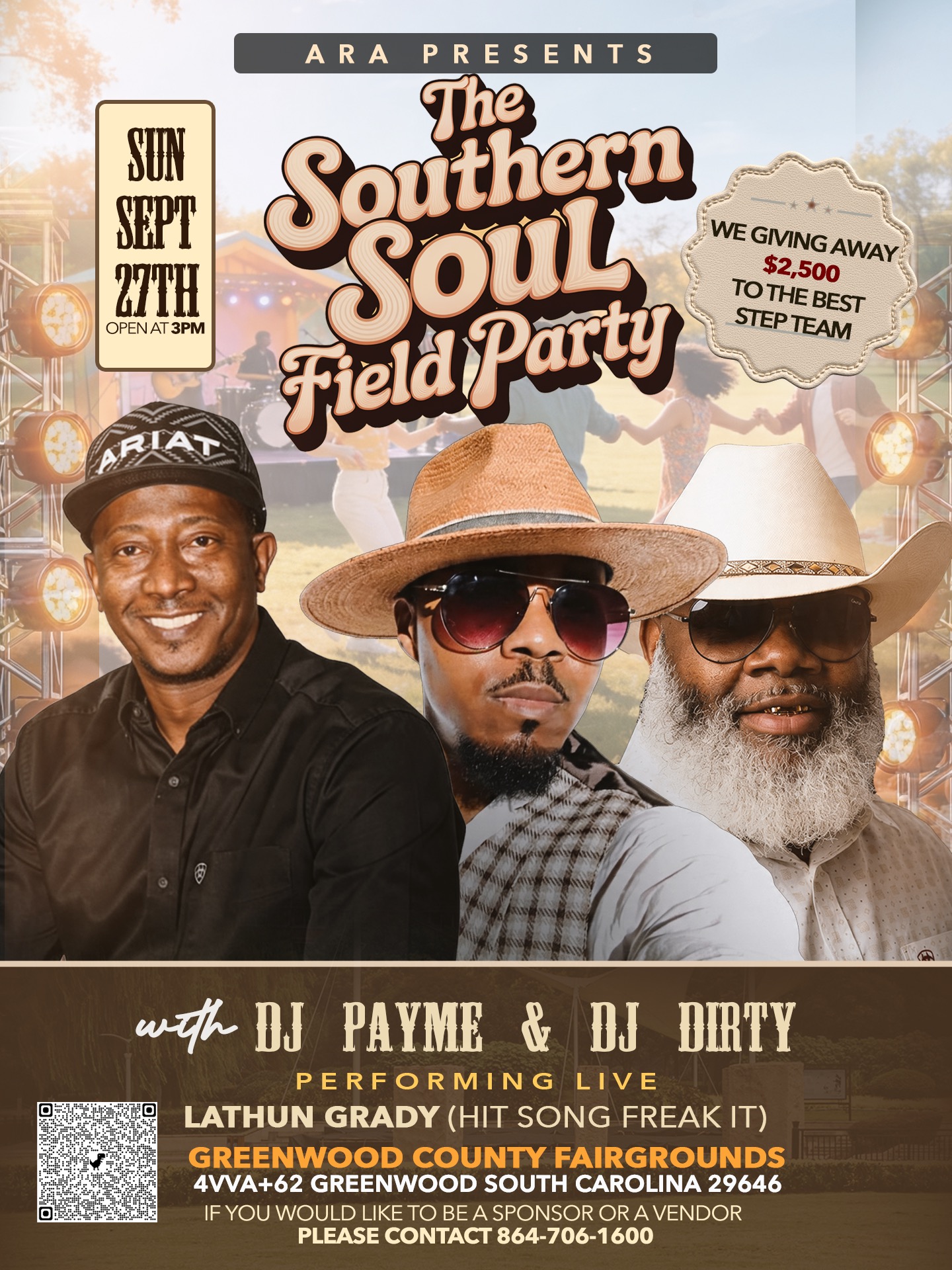 Ara Promotions Inc Event Page Facebook ad: The Southern Soul Field Party