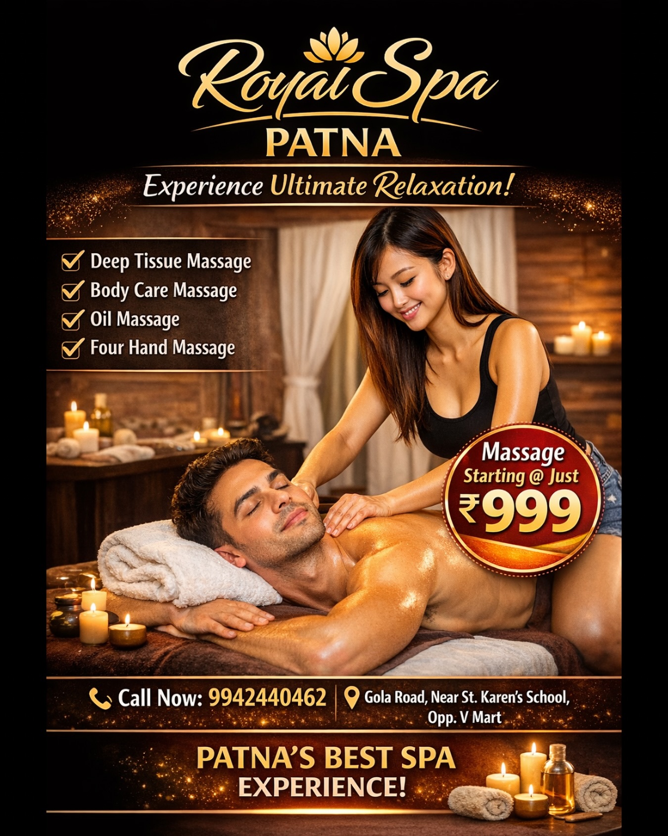 Royal spa Facebook ad: Patna me massage sirf ₹999.
