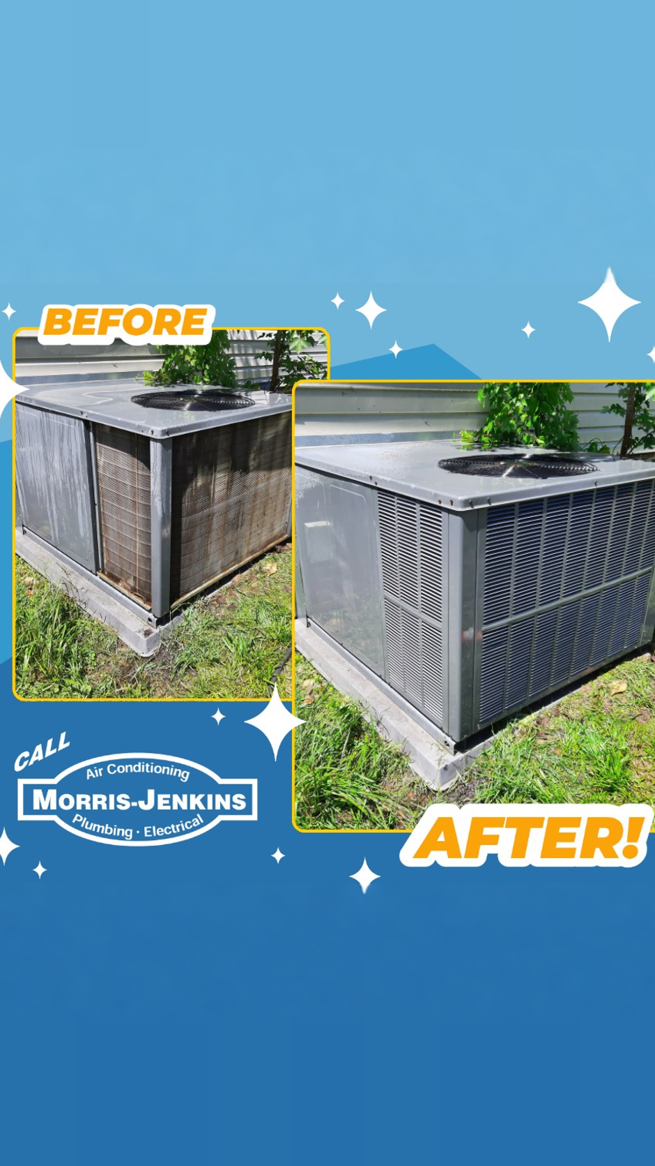 Morris-Jenkins Facebook ad: A/C Check'n'Wash just $89