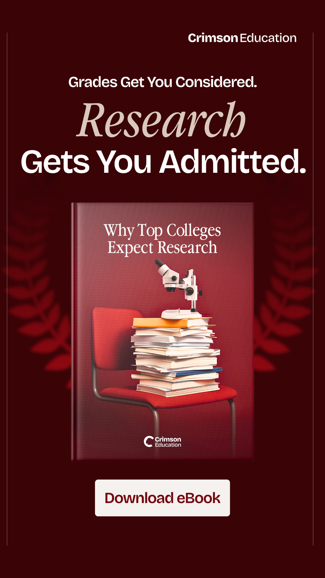 Crimson Education Facebook ad