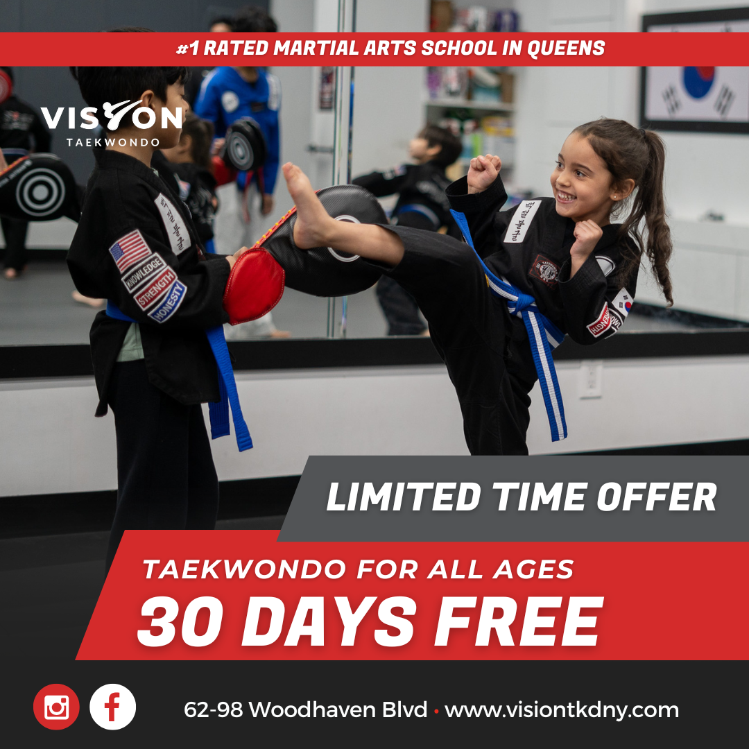 Vision Taekwondo Rego Park Facebook ad