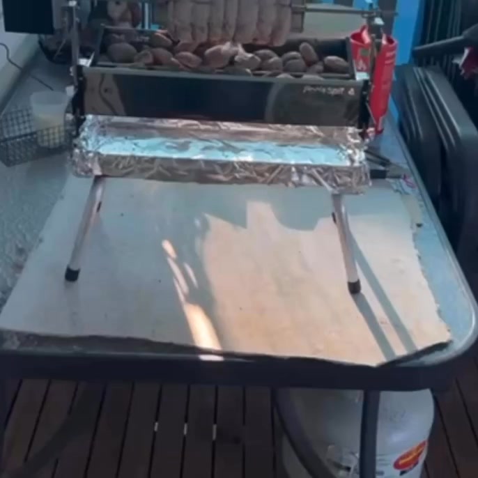 BBQ Creations Facebook ad: The Travel-Ready Charcoal Spit BBQ