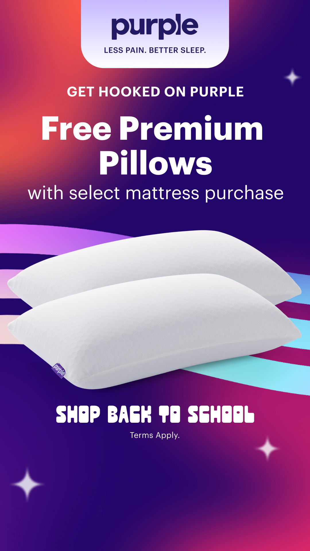 Purple Facebook ad