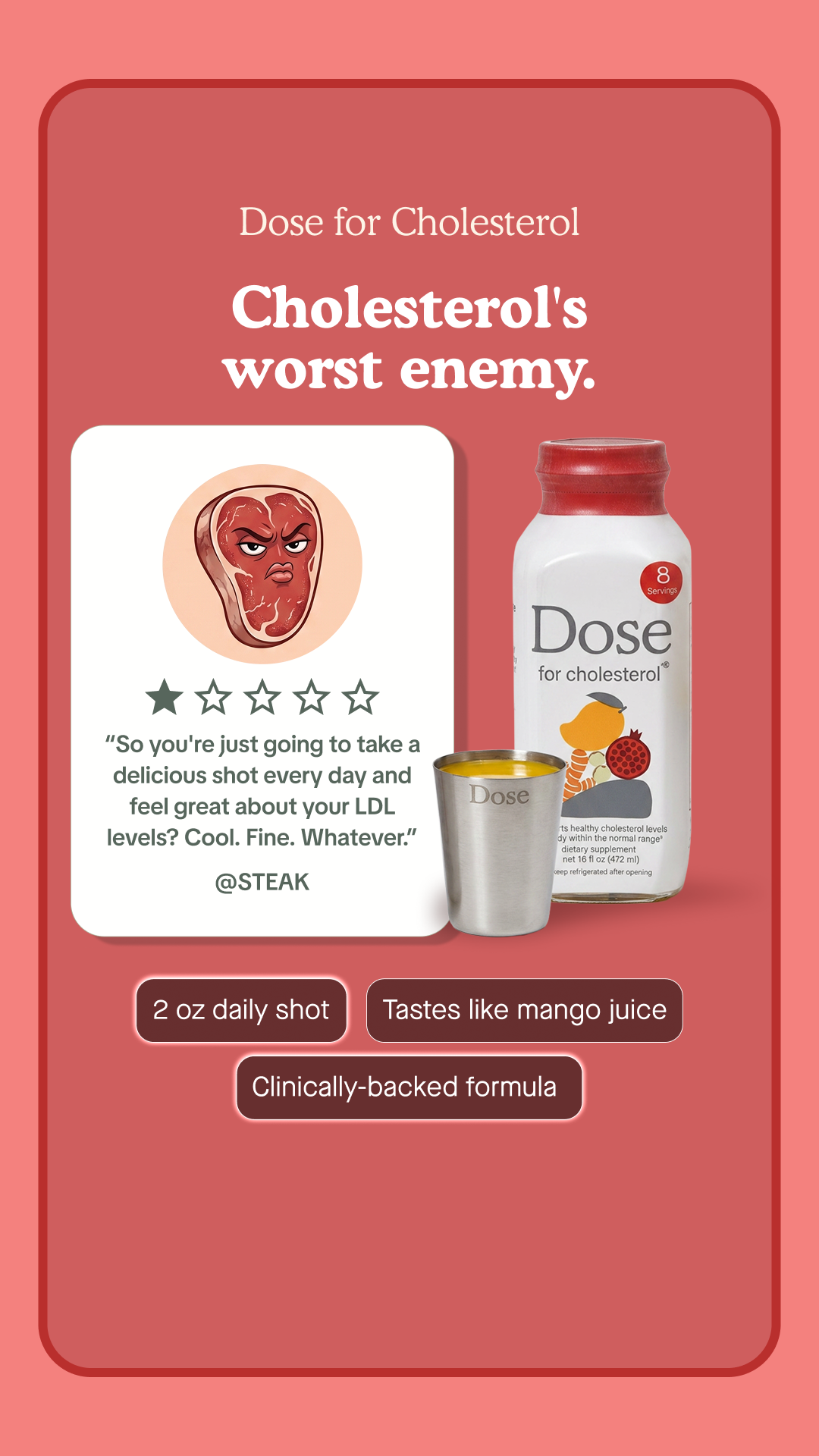 Dose for Cholesterol Facebook ad